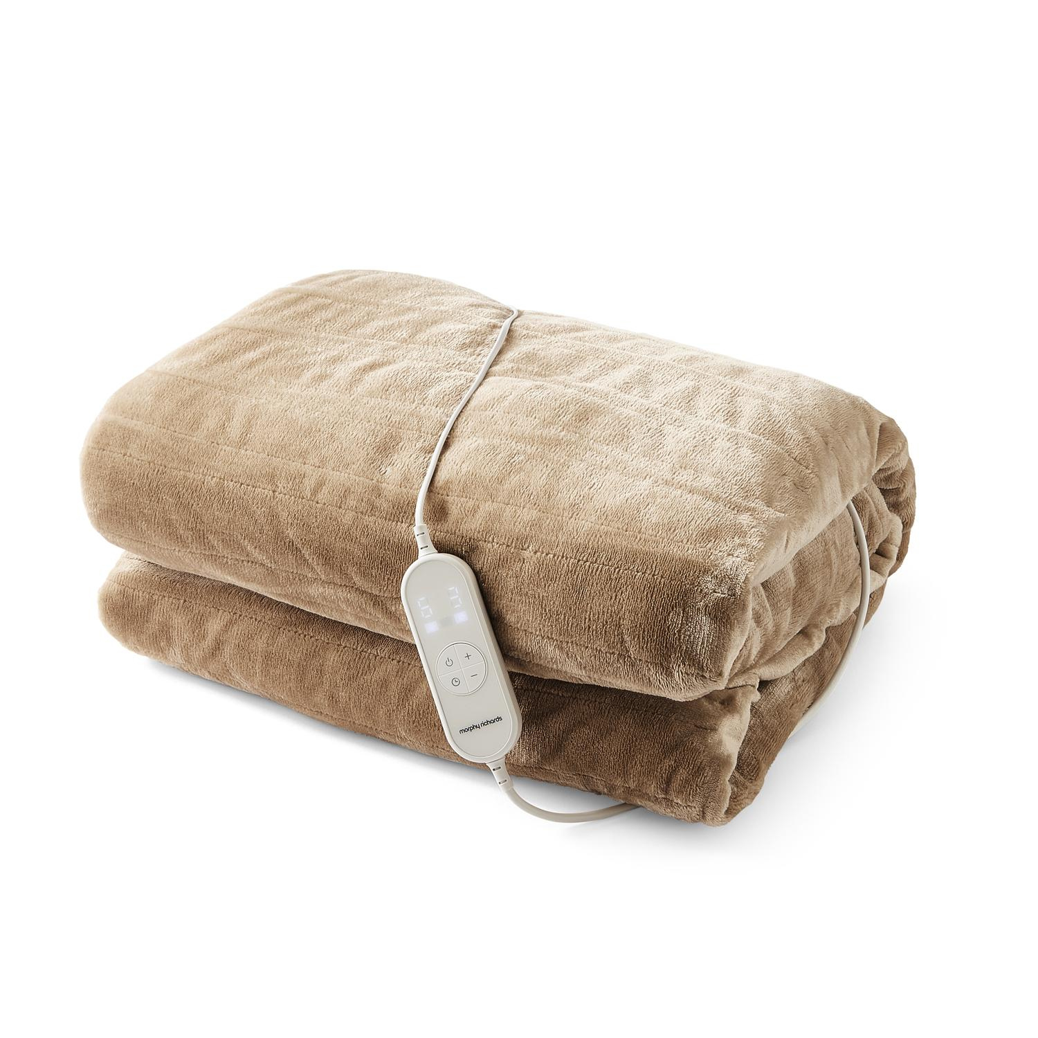 Morphy Richards 610006 Teddy & Flannel Luxury Throw 200cm x 180cm - Mocca