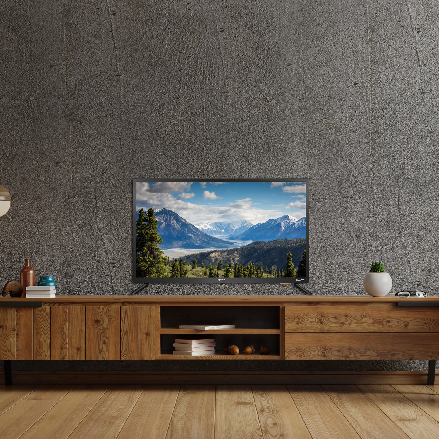 Metz 24MTD6100Y/UK 23.6" Direct LED Roku Smart TV 