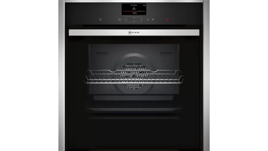 NEFF B57CS24H0B 59.5cm Built In Electric Single Oven - Stainless Steel