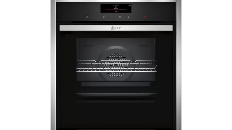 NEFF B58CT68H0B 59.6cm Built In Electric Single Oven - Stainless Steel