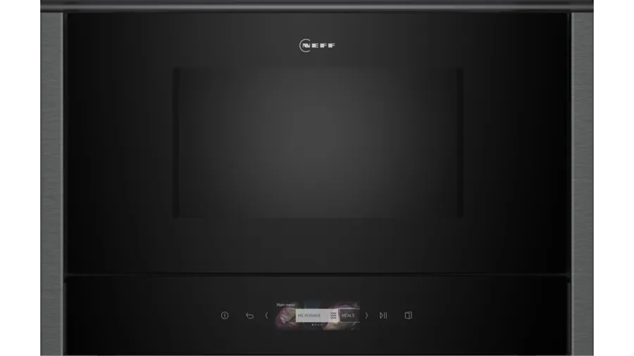 NEFF NL4WR21G1B 21 Litre Built In Microwave - Graphite Grey