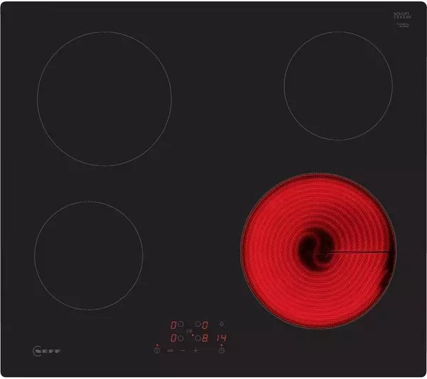 Neff T16NBE1L 59cm Electric Ceramic Hob - Black