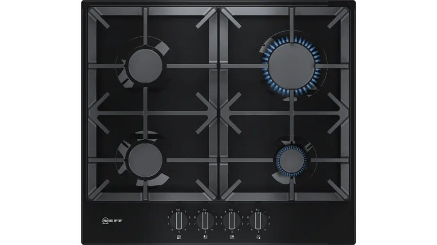 NEFF T26DS49S0 60cm Gas Hob - Black