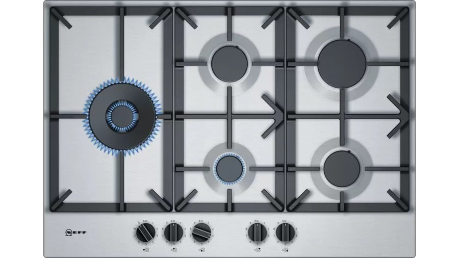 NEFF T27DS79N0 75cm Gas Hob - Stailess Steel