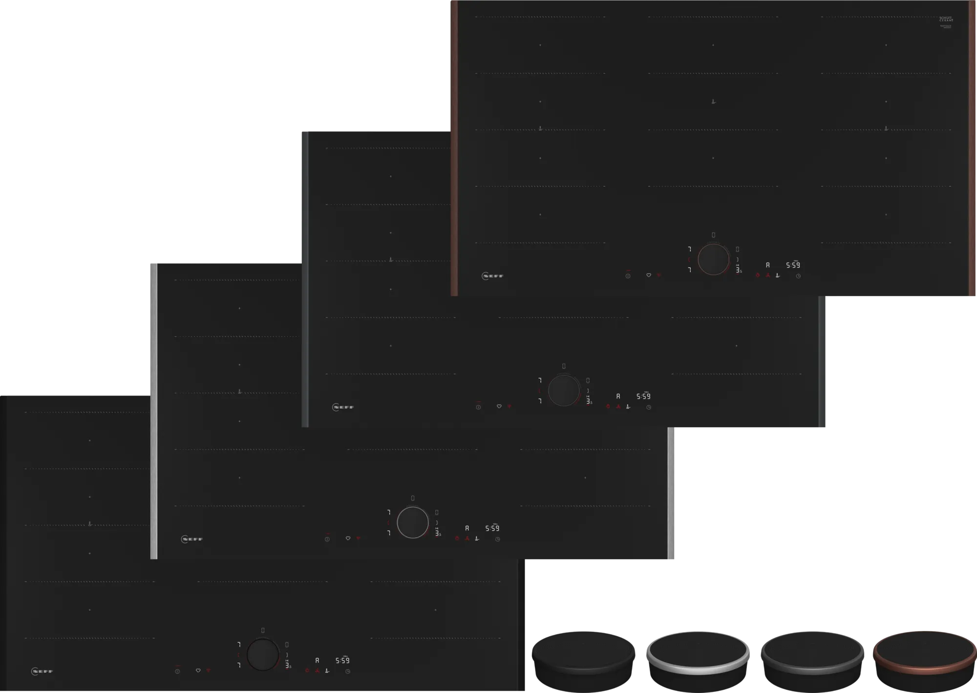 Neff T69YYX4C0 90cm Induction Hob - Black