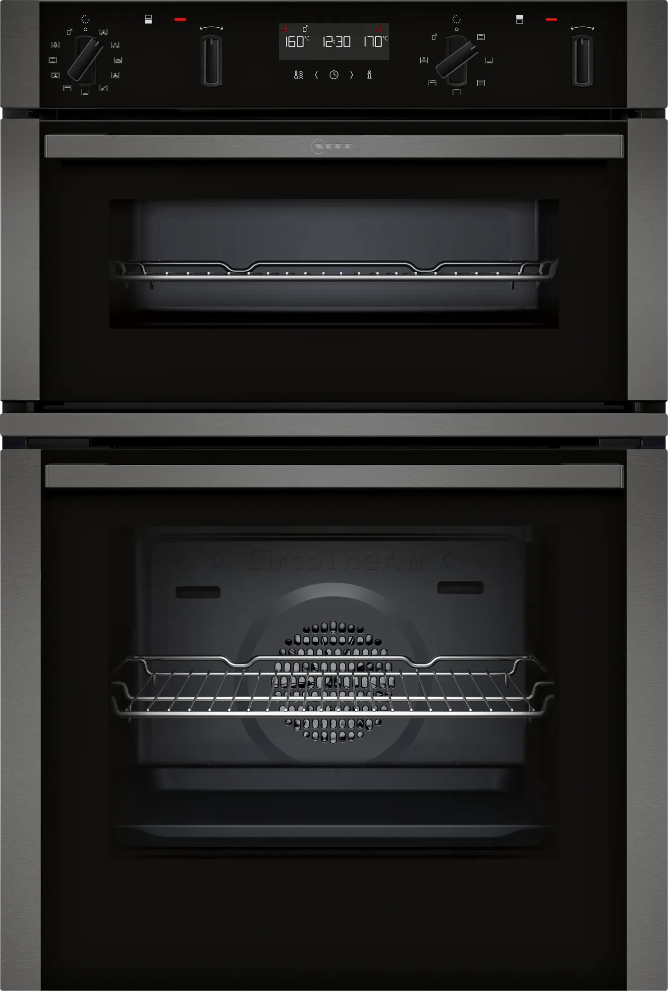 Neff U2ACM7HG0B 59.4cm Built In Double Oven