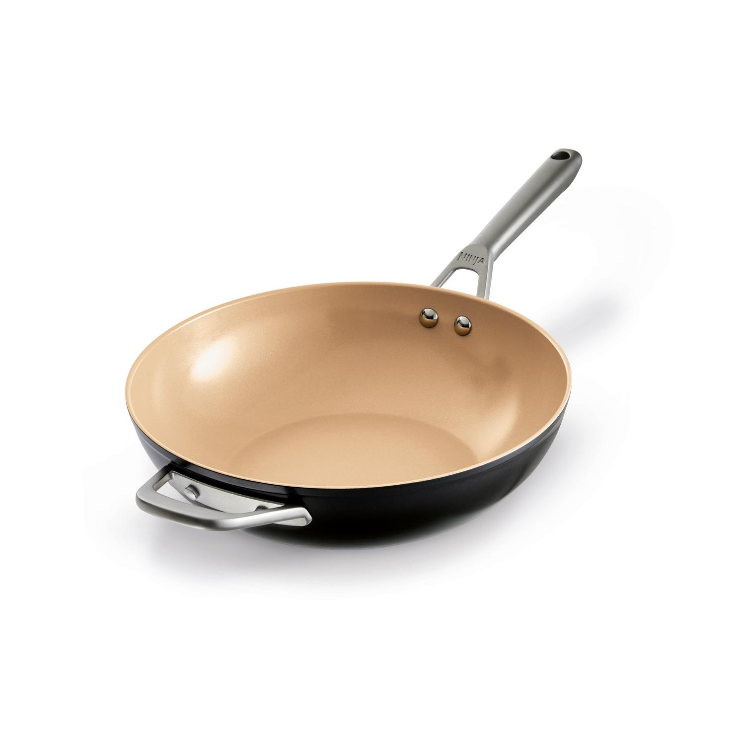 Ninja CW90928UK ExtendedLife Ceramic 28cm Wok - Apricot
