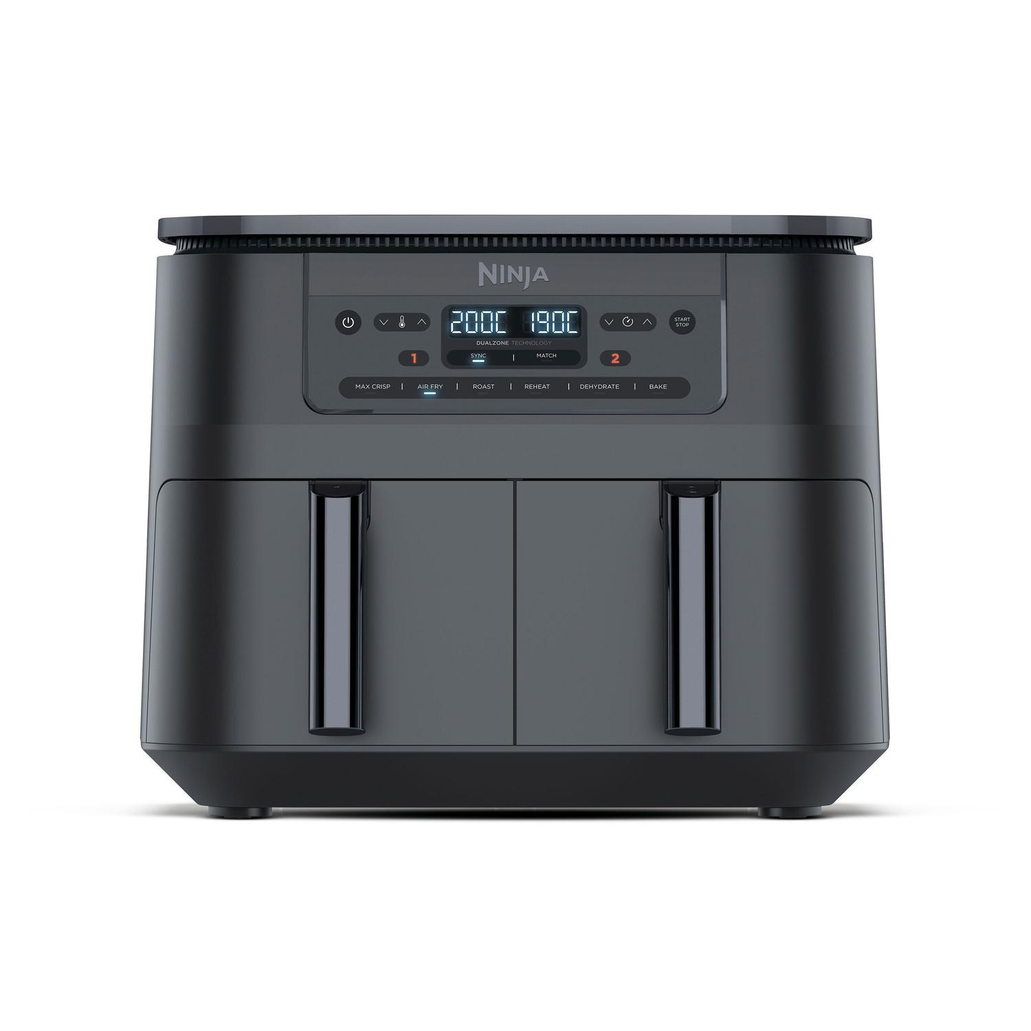 Ninja DZ300UK 7.6 litre 6-in-1 Dual Zone Air Fryer - Gun Metal Grey