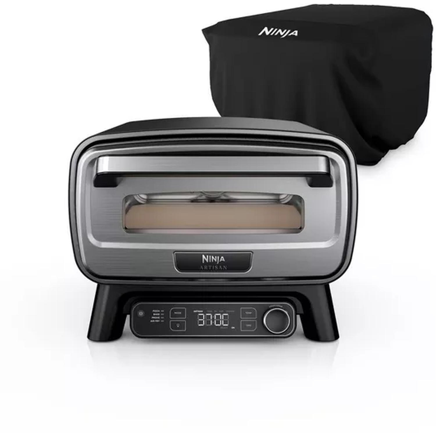 Ninja MO203UK Artisan Outdoor Pizza & Air Fry Oven with Cover - Grey