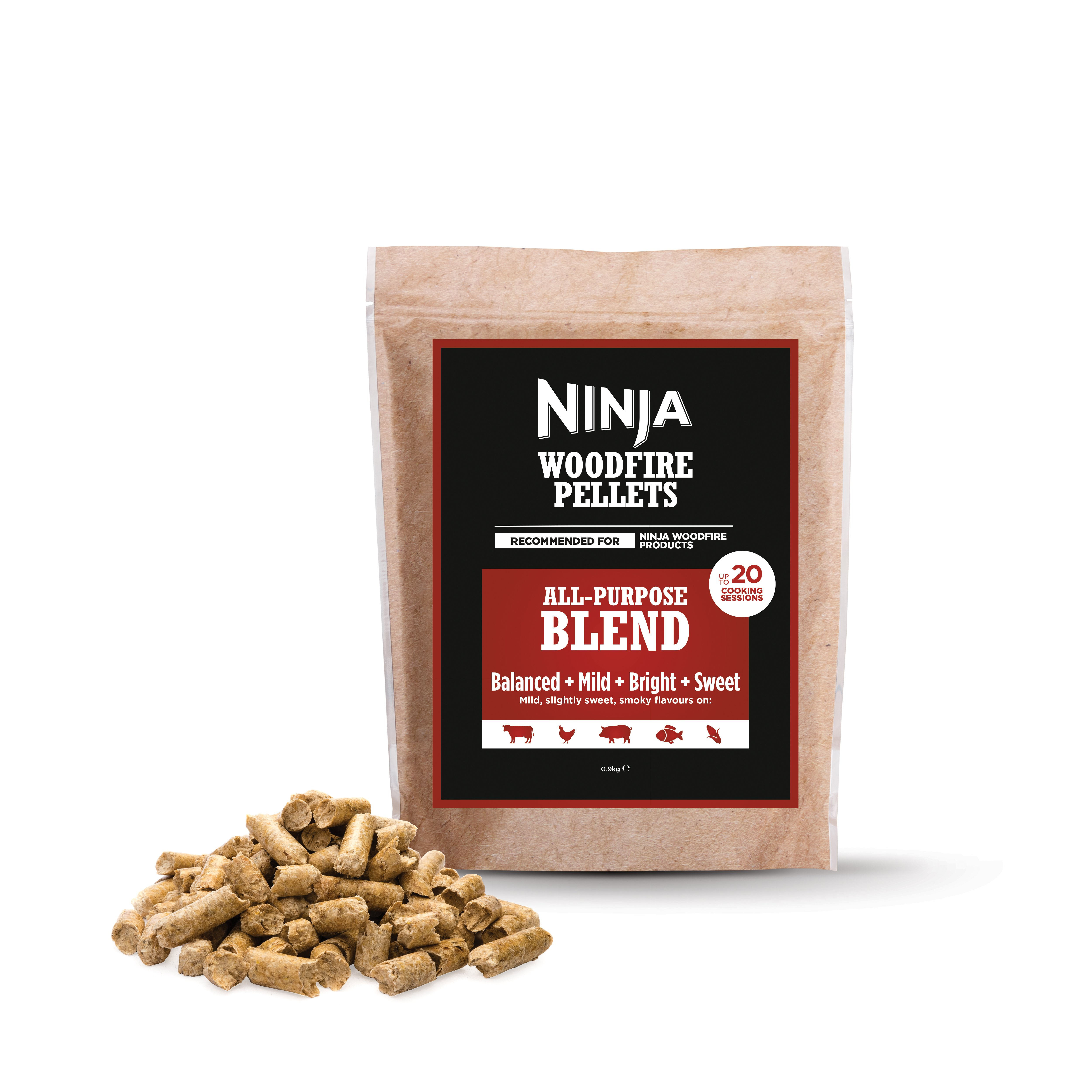 Ninja XSKOGAPBPL2UK Woodfire Pellets - All-Purpose Blend 900g