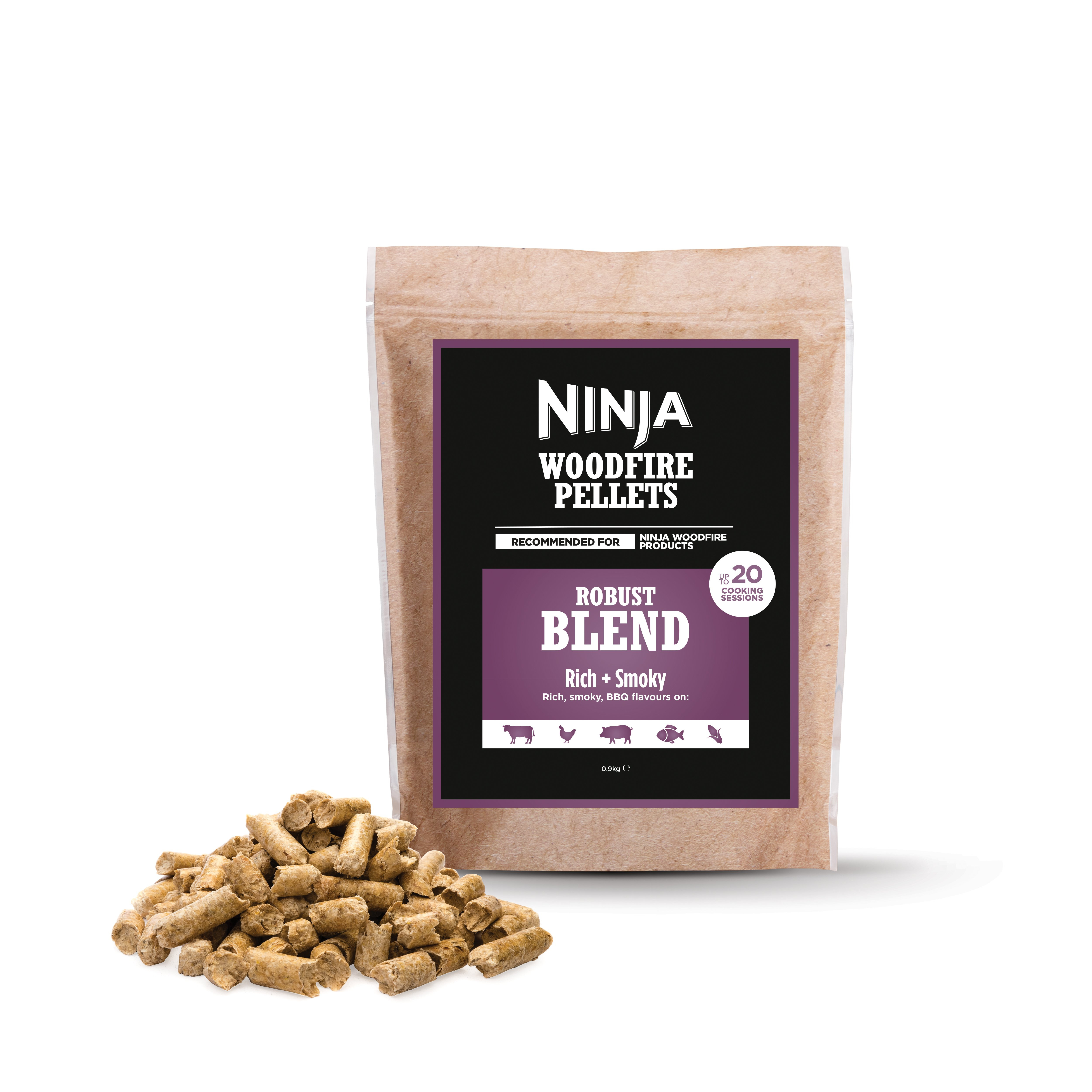 Ninja XSKOGRBLPL2UK Woodfire Pellets - Robust Blend 900g
