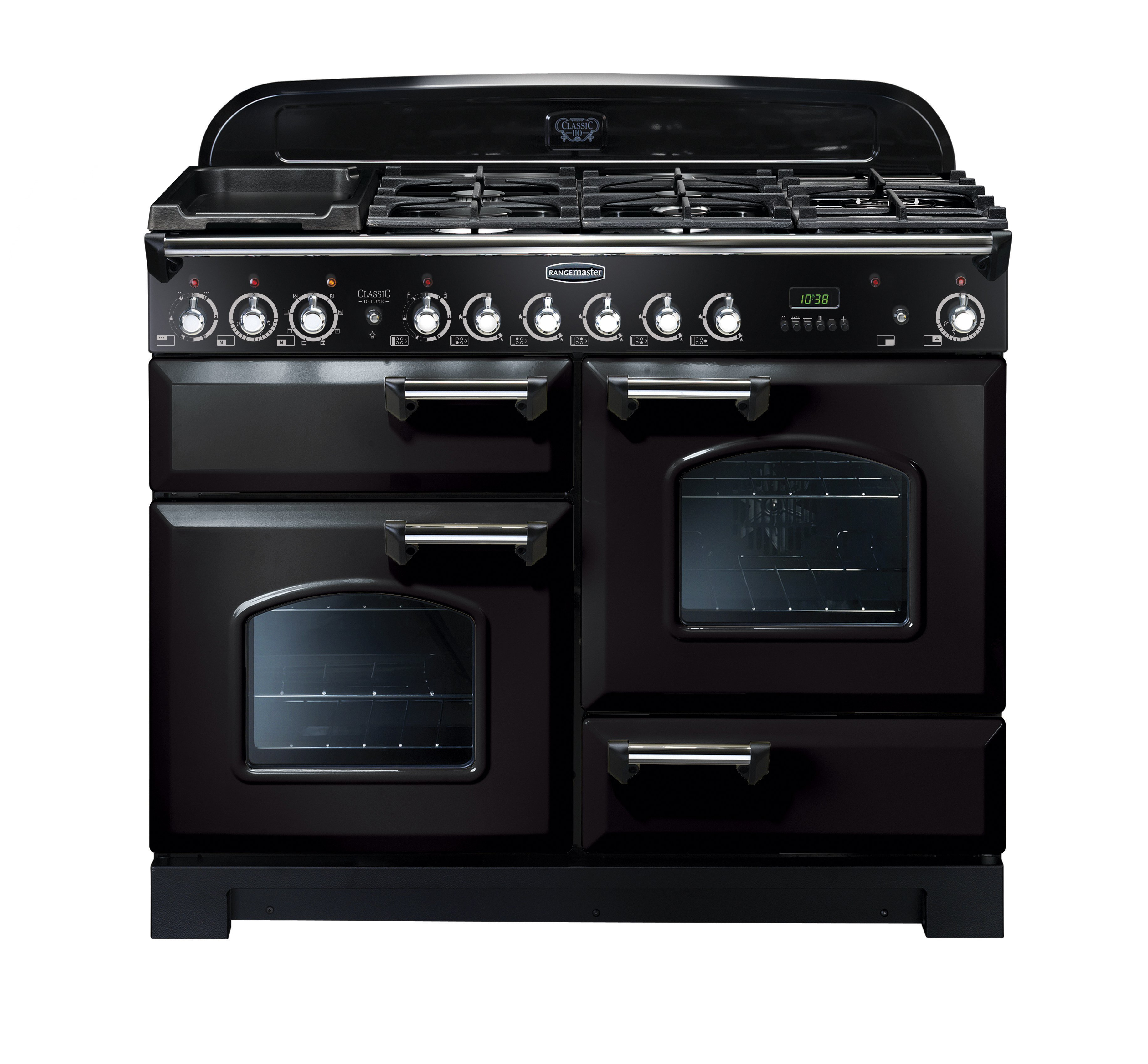 Rangemaster CDL110DFFBLC Classic Deluxe Dual Fuel Range Cooker