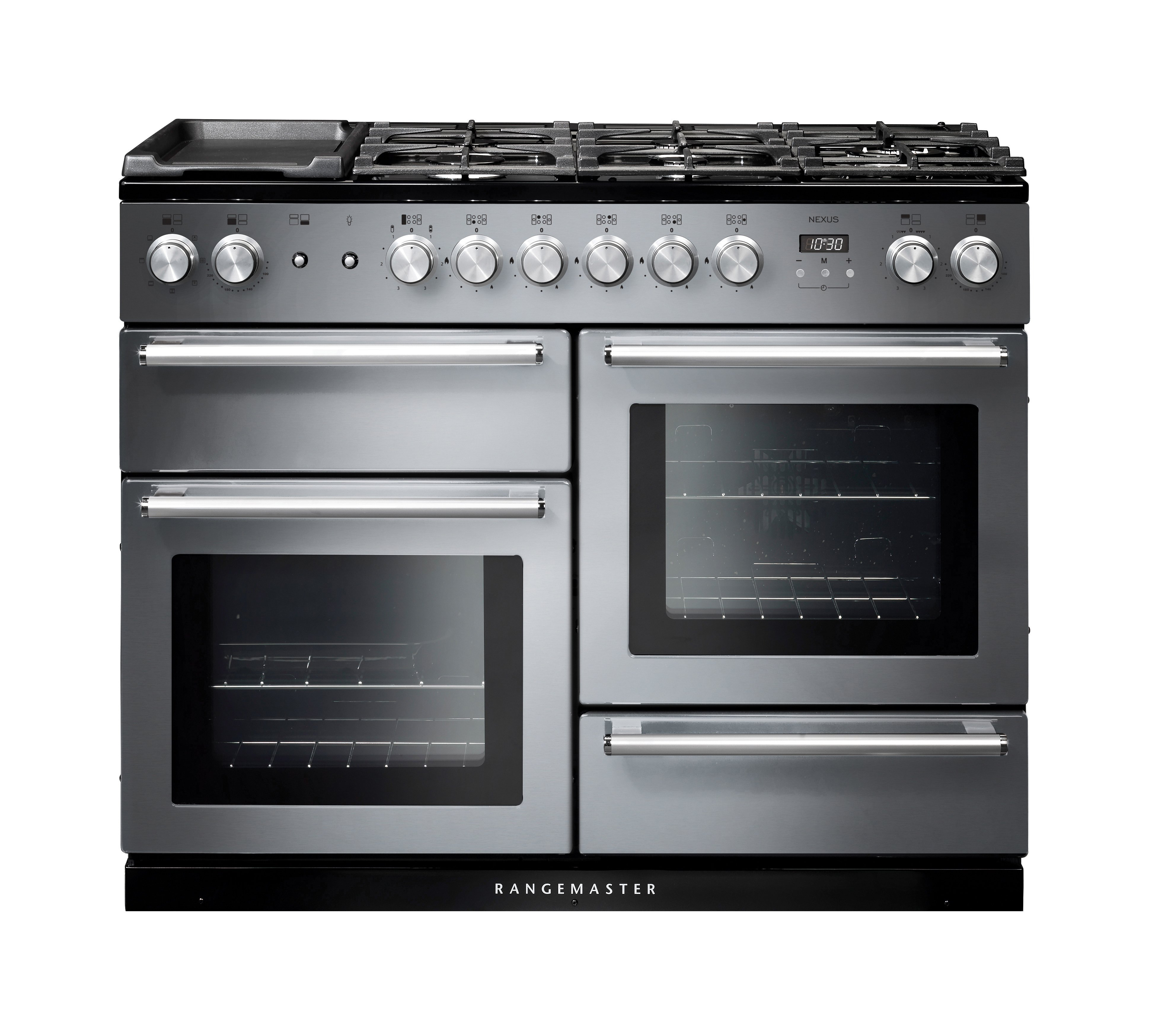 Rangemaster NEX110DFFSS Nexus Dual Fuel Range Cooker- Stainless Steel