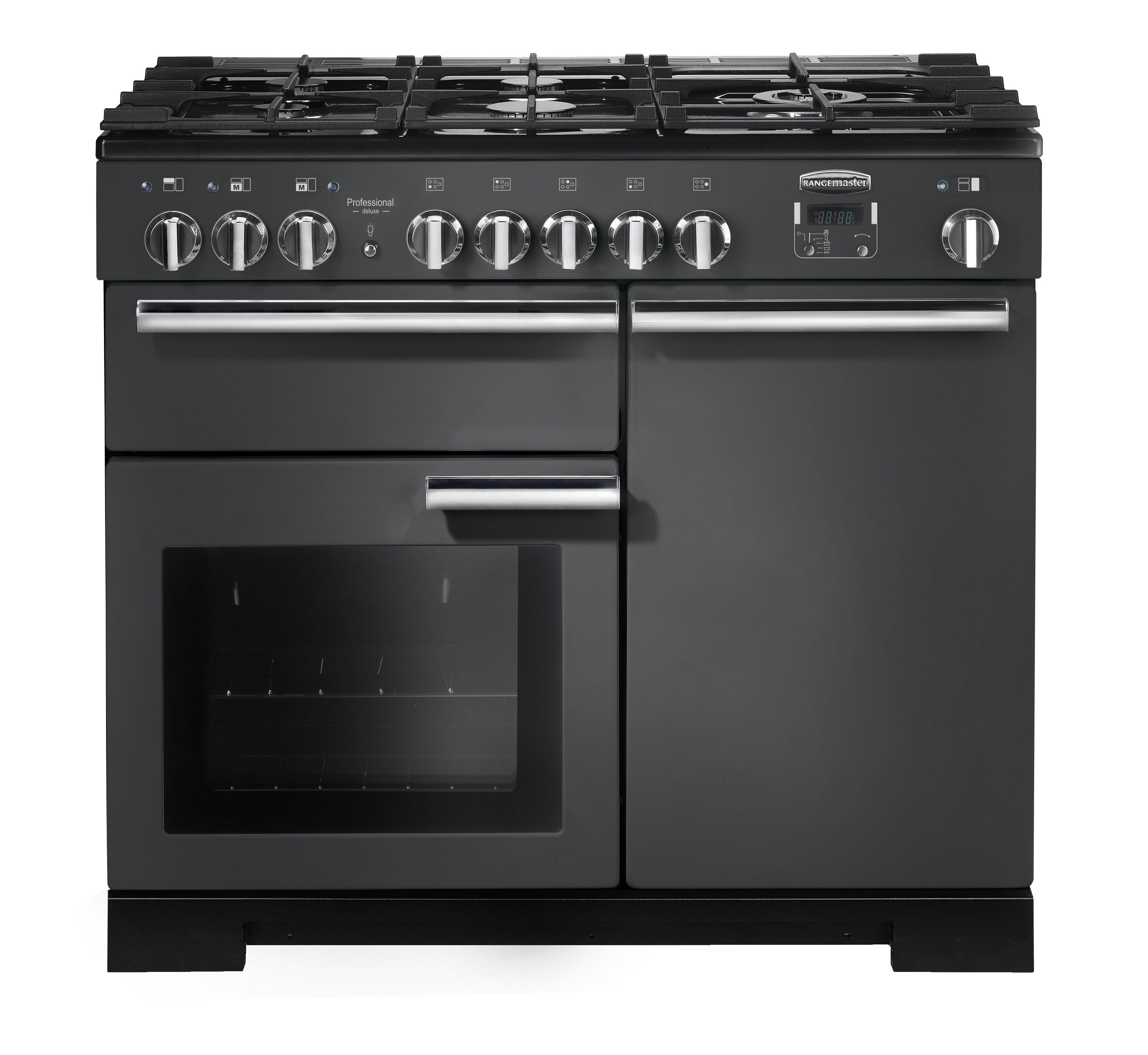 Rangemaster PDL100DFFSL Professional Deluxe Dual Fuel Range Cooker - Slate