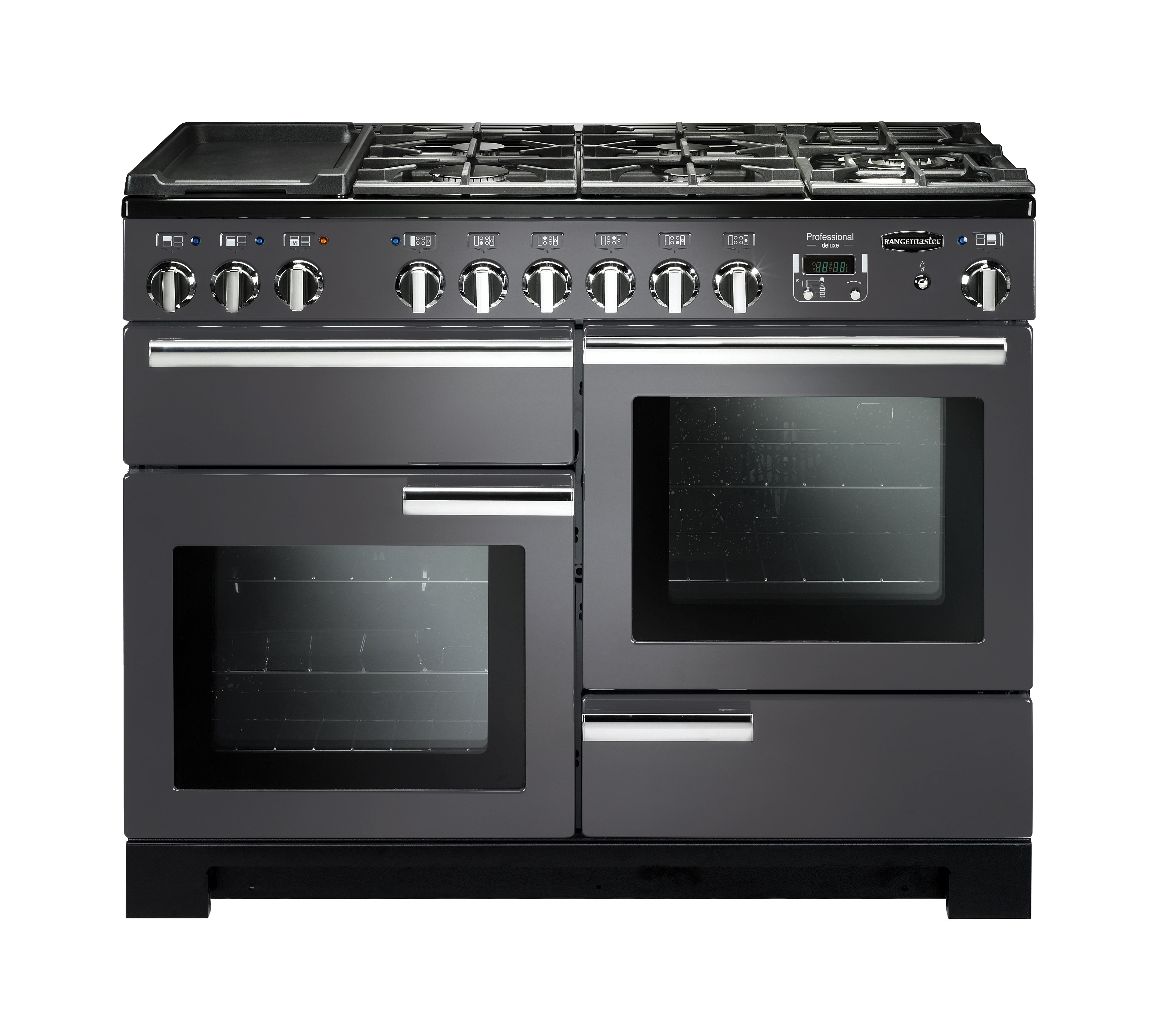 Rangemaster PDL110DFFSL Professional Deluxe Dual Fuel Range Cooker - Slate