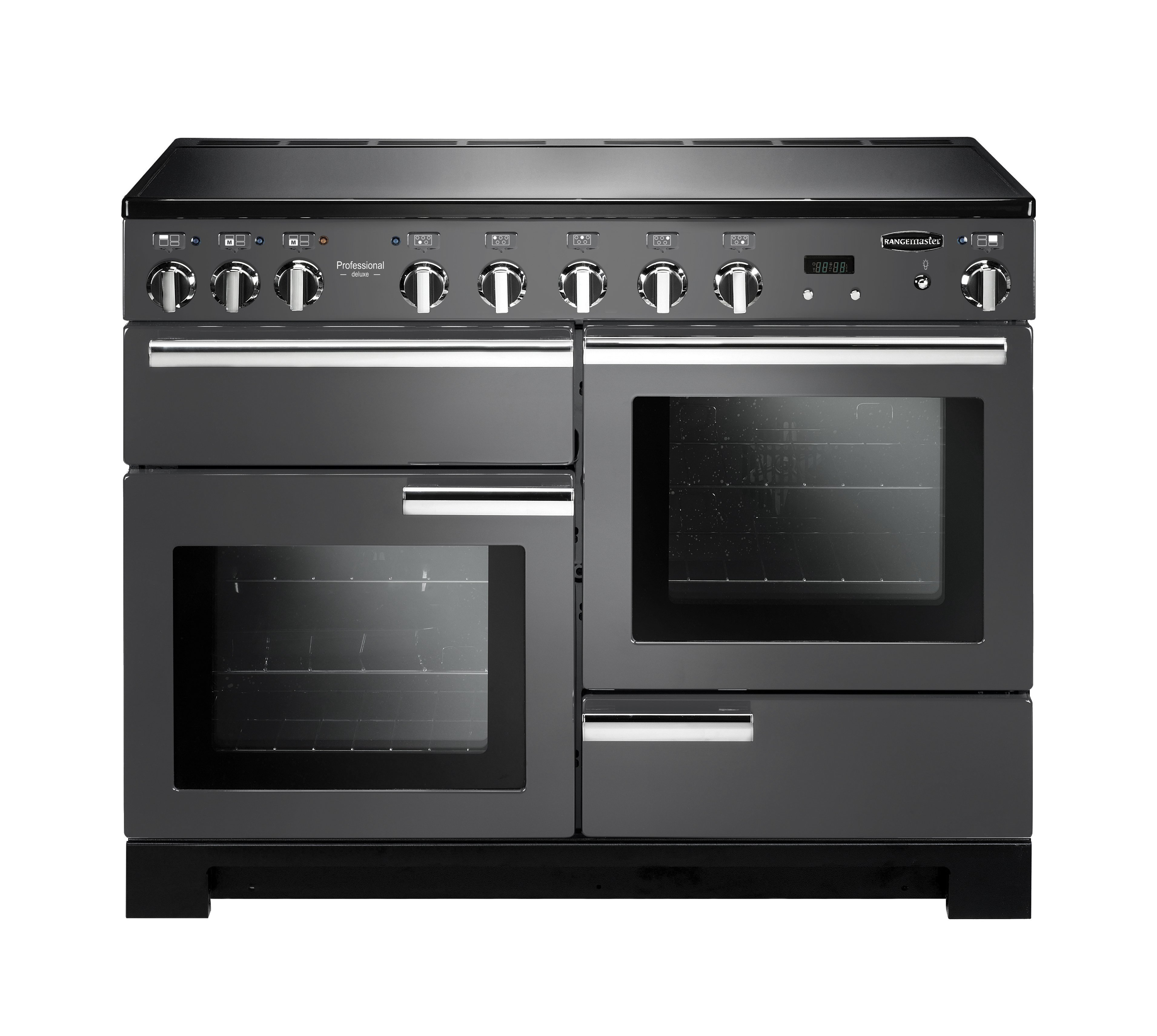 Rangemaster PDL110EISL/C 110cm Electric Rangecooker with Double Oven and Induction Hob - Slate