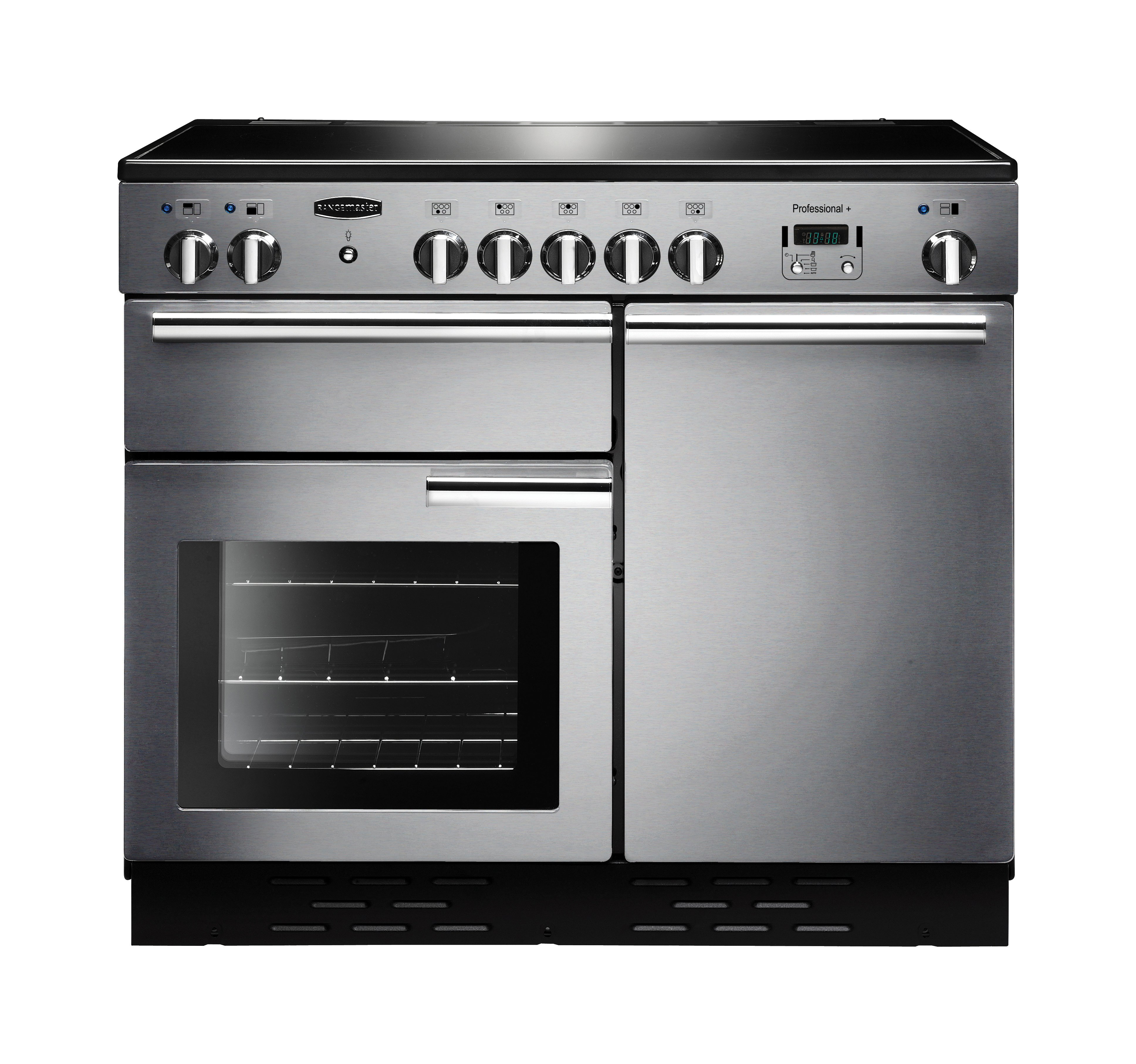 Rangemaster PROP100EISS/C 99.4cm Electric Rangecooker with Double Oven and Induction Hob - Stainless Steel