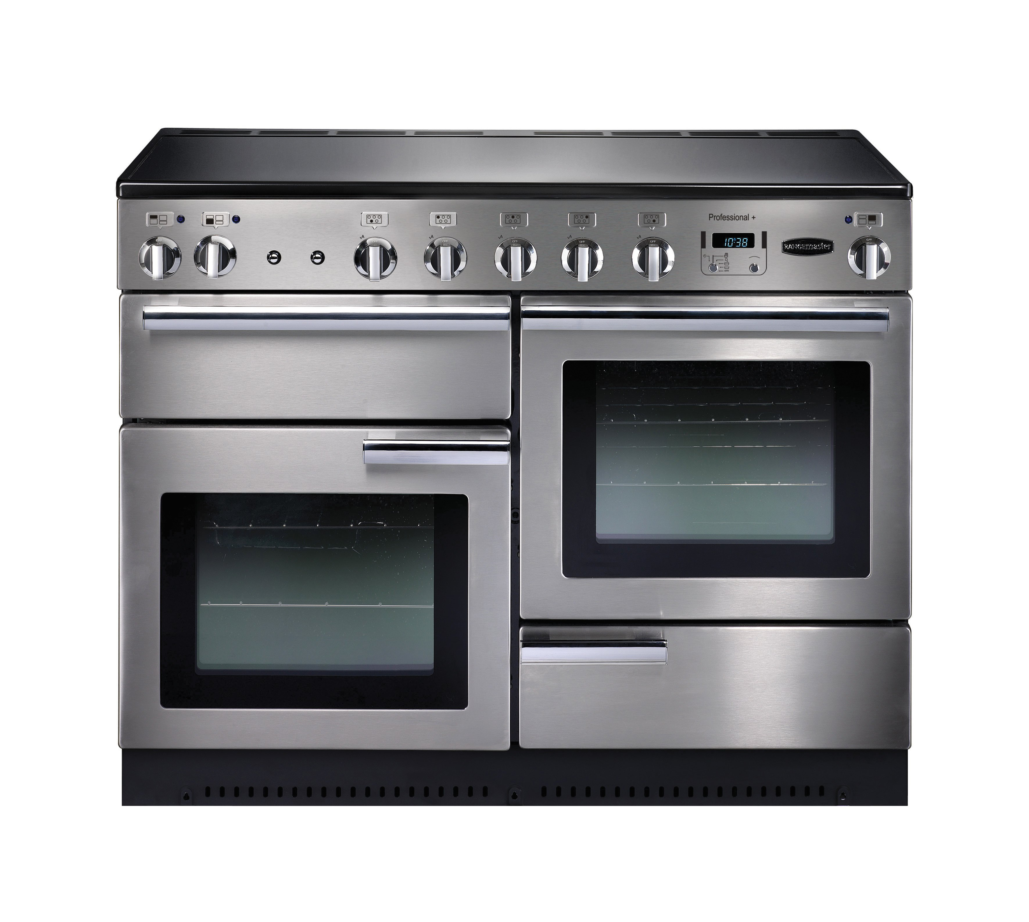 Rangemaster PROP110EISS/C 110cm Electric Rangecooker with Double Oven and Induction Hob - Stainless Steel