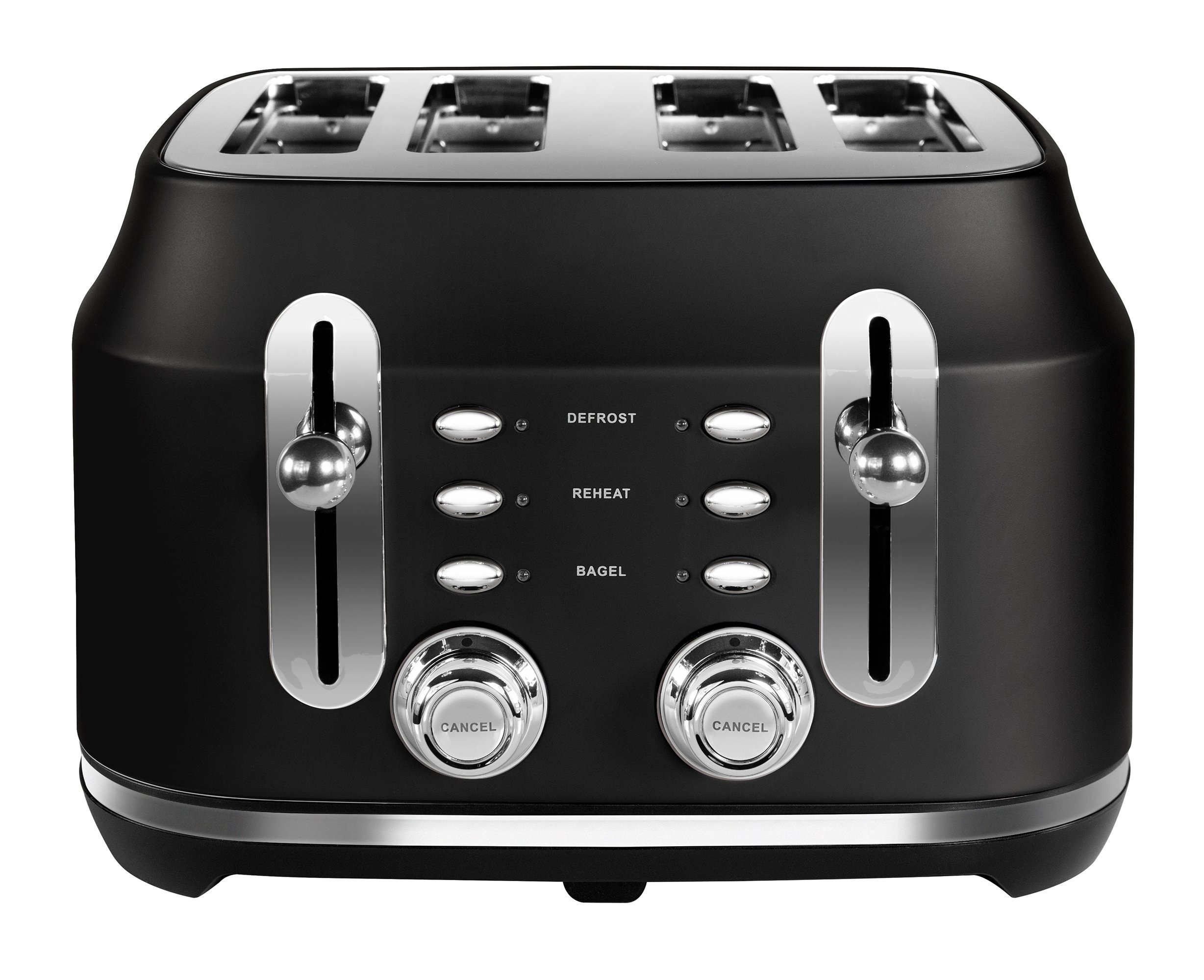 Rangemaster RMCL4S201BK 4 Slice Toaster - Matte Black