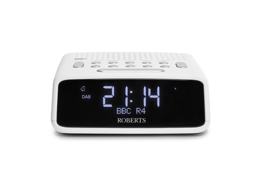 Roberts Radio ORTUSDABW DAB Charge DAB+/FM Bluetooth Clock Radio - Black