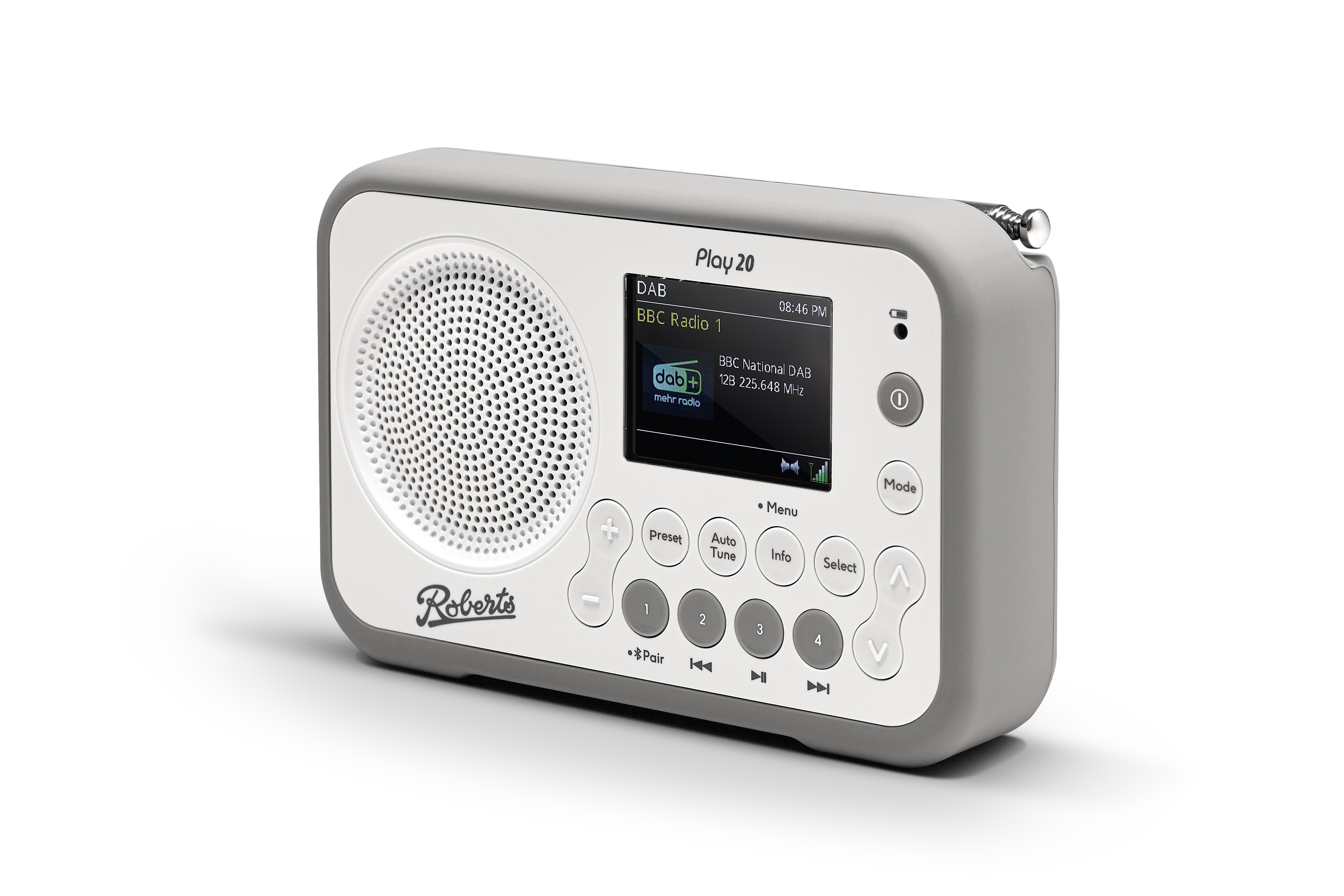Roberts Radio PLAY20W DAB Radio - White