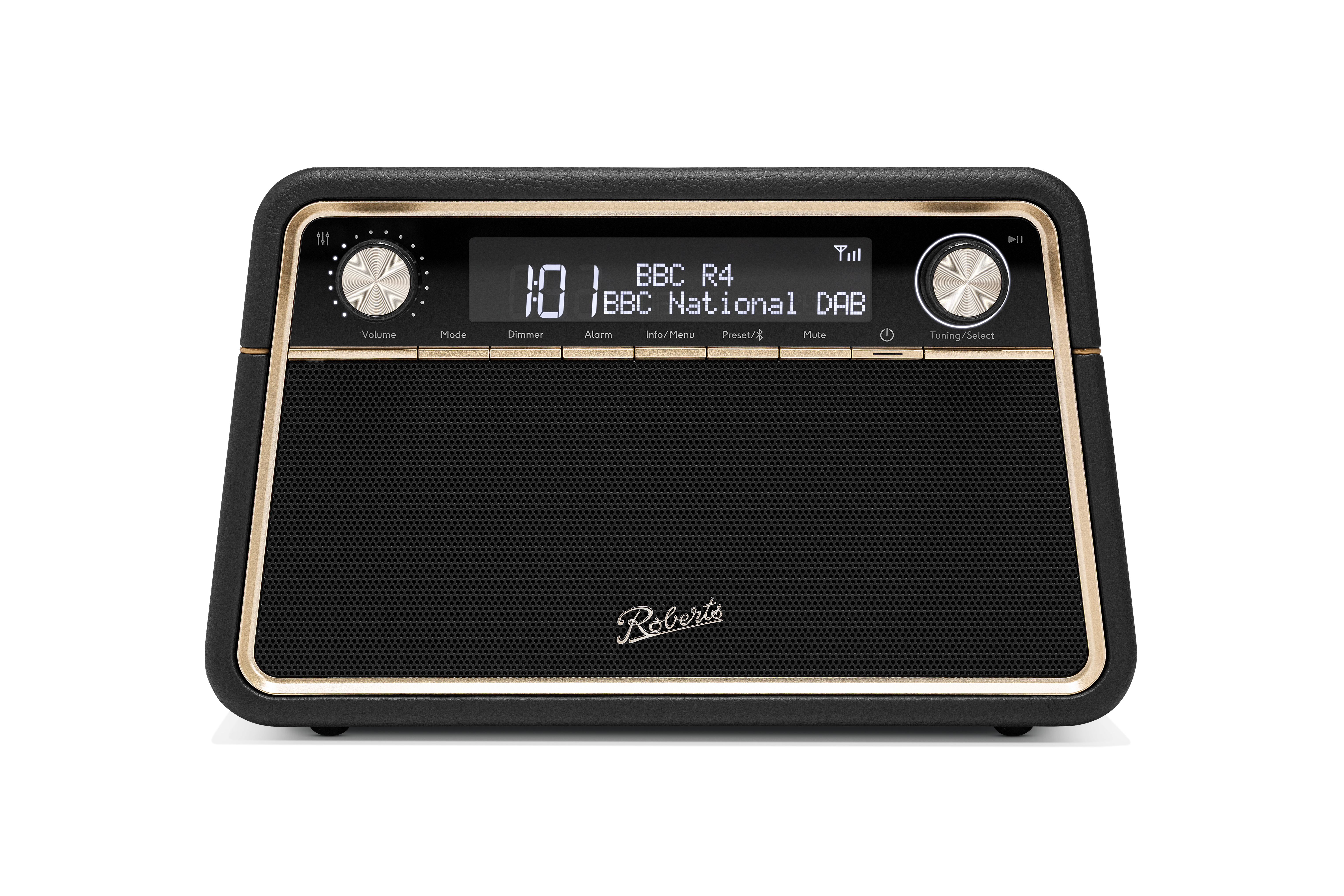 Roberts Radio REVABK Reva DAB+/FM Table-top Radio with Bluetooth - Black