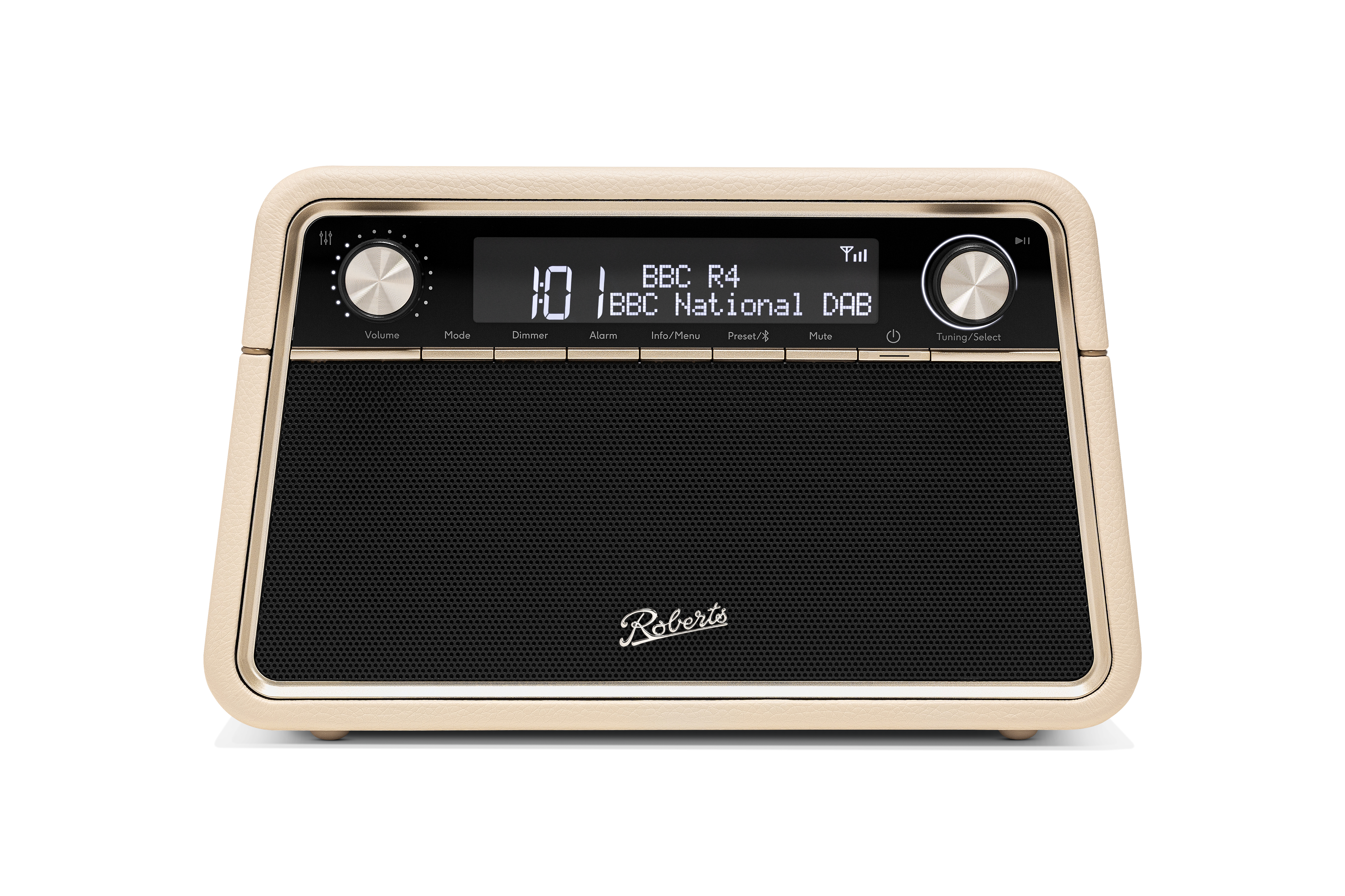 Roberts Radio REVAPC Reva DAB+/FM Table-top Radio with Bluetooth - Pastel Cream