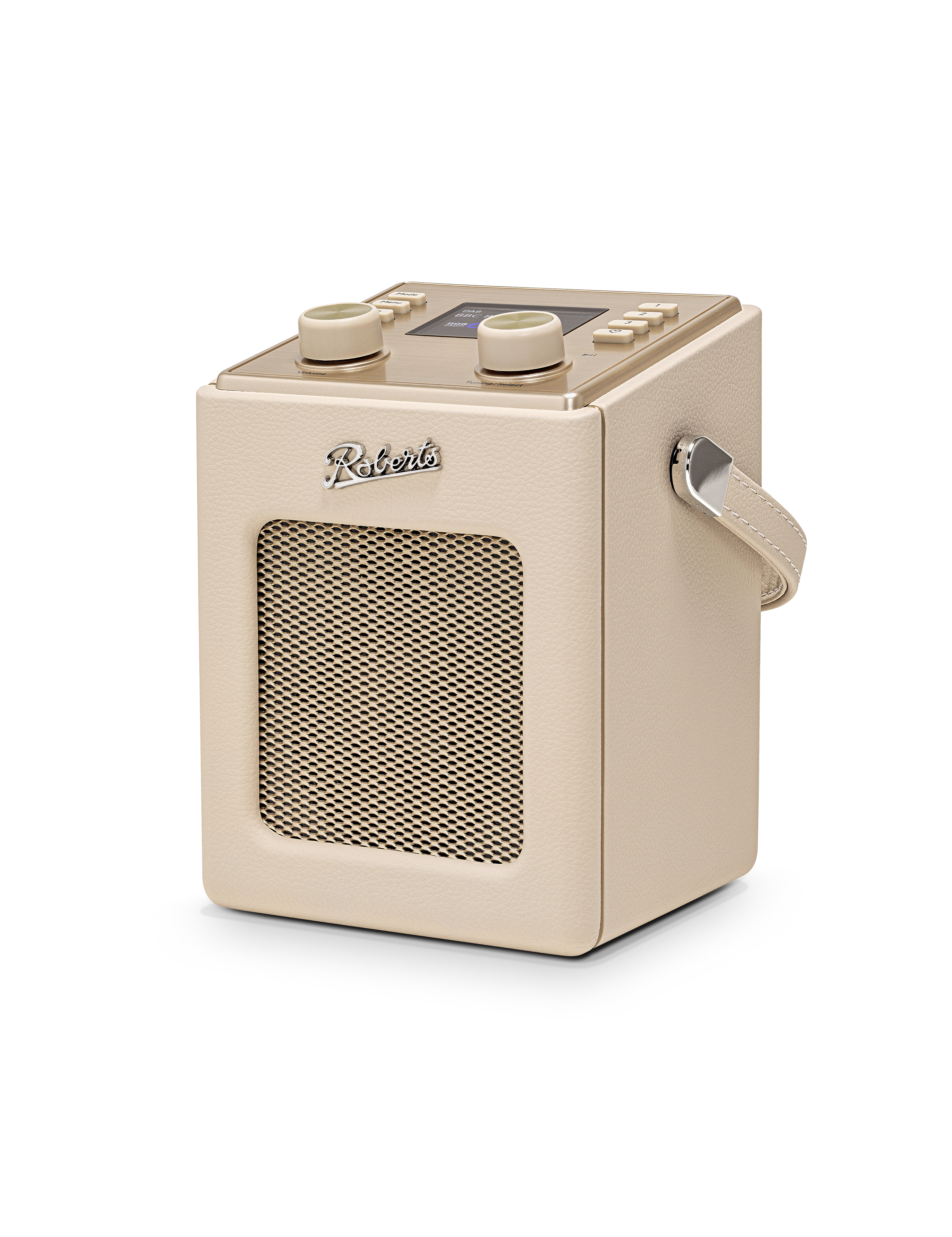 Roberts Radio REV-MINI2PC DAB+/FM/Bluetooth Portable Radio with Colour Screen - Pastel Cream