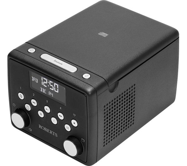 Roberts Radio Sound 49 DAB+/FM Alarm Clock Radio with Bluetooth & CD - Black