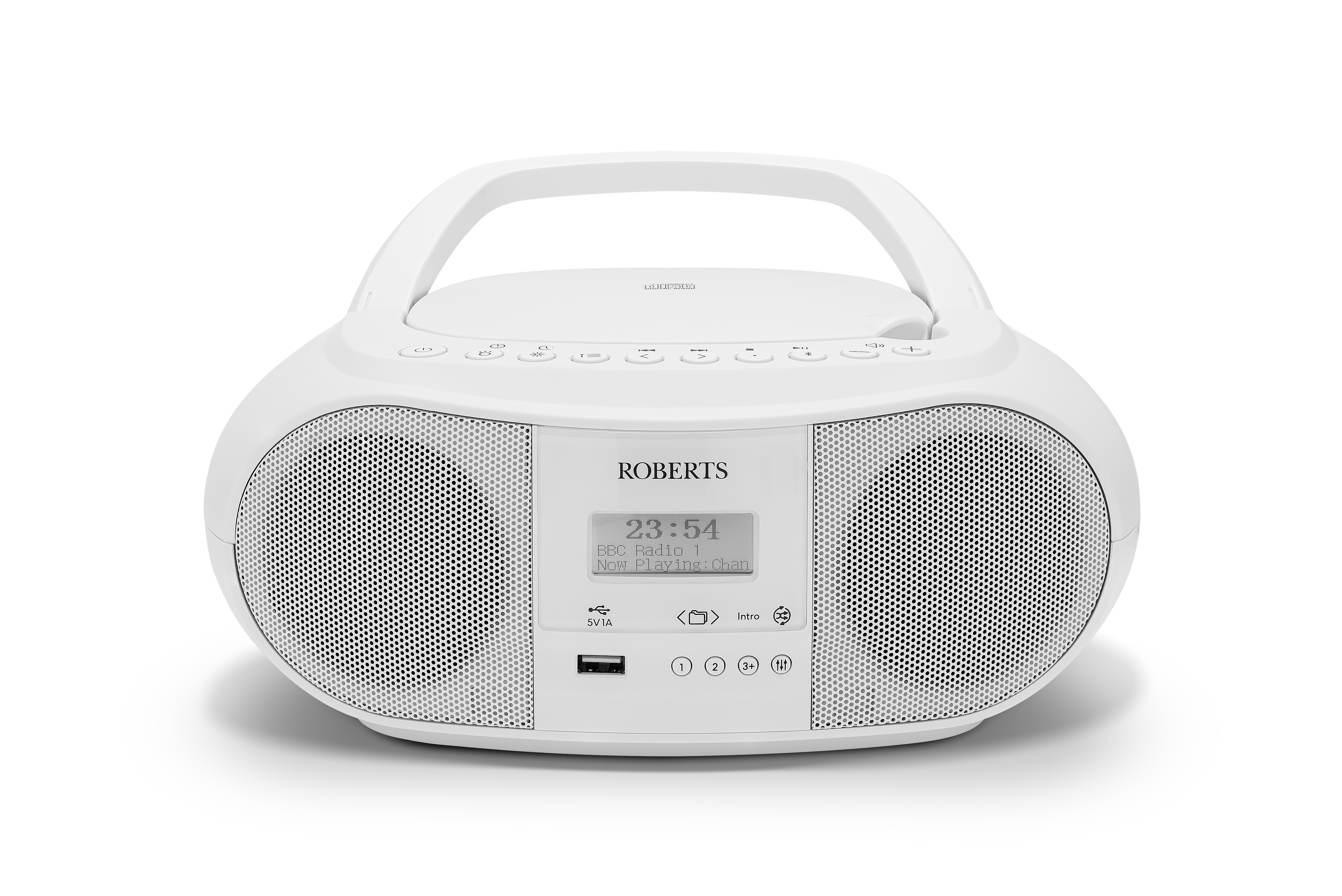 Roberts Radio ZOOMBOX4W Portable Boombox - White