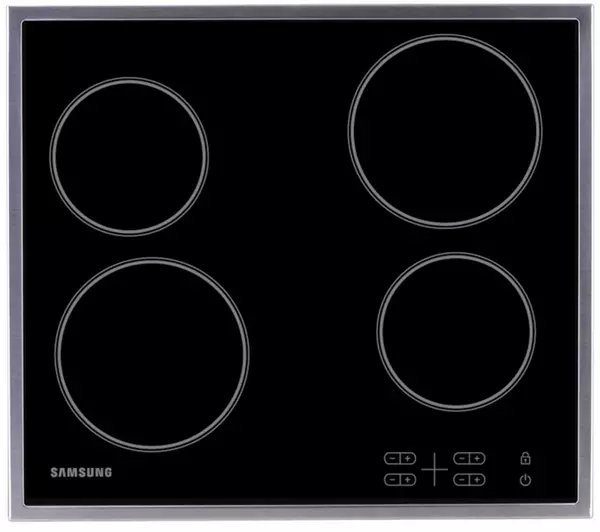 Samsung C61R1AAMST/XEU 57.5cm Ceramic Hob with Residual Heat Indicator - Black