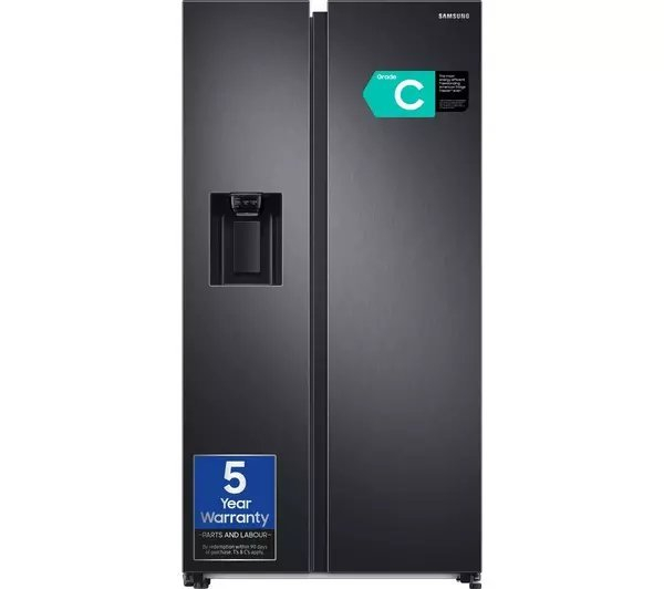 Samsung Series 8 SpaceMax RS68A884CB1/EU American-Style Smart Fridge Freezer - Black Stainless