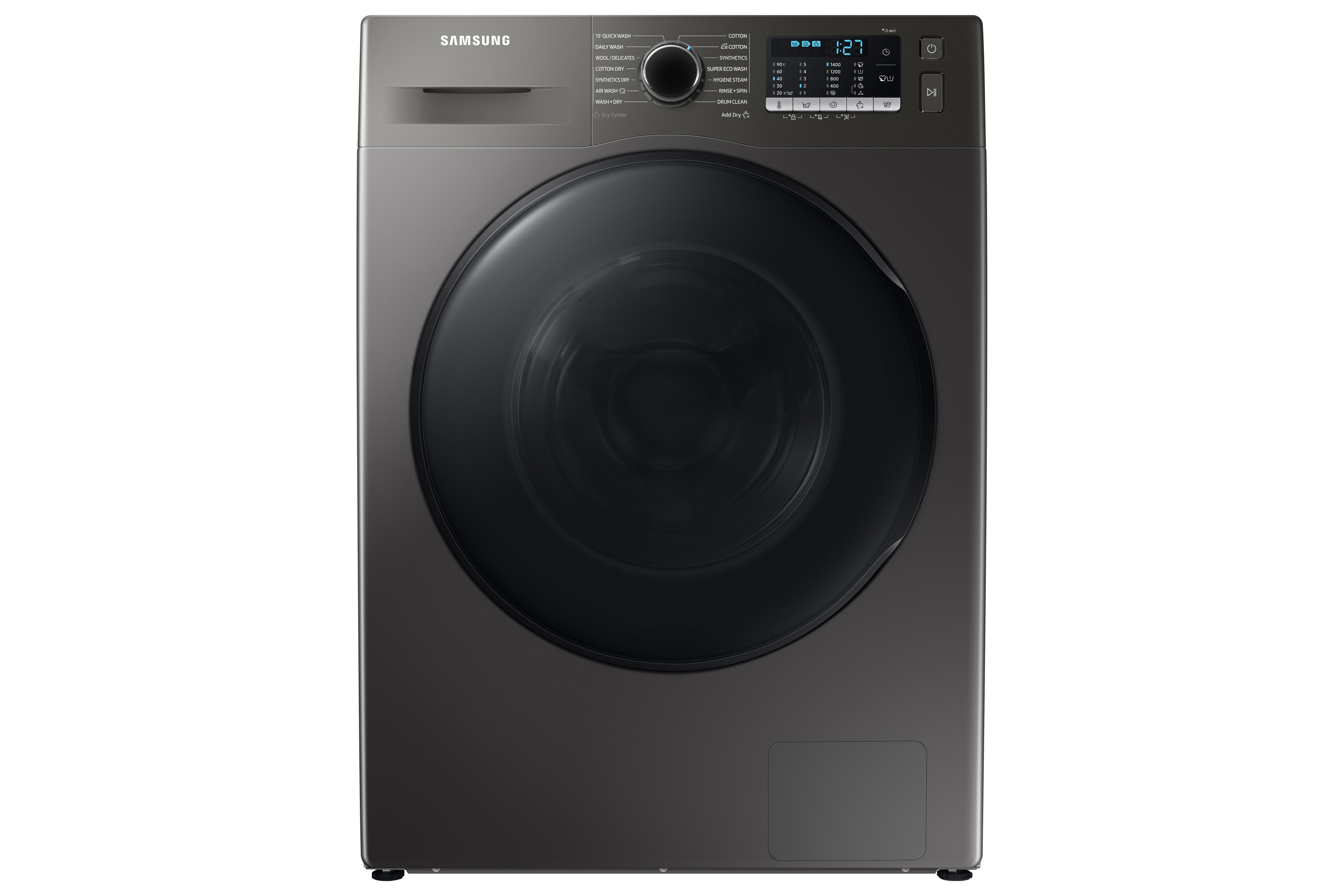 Samsung Series 5 ecobubble™ WD90TA046BX/EU 9kg/6kg 1400 Spin Washer Dryer- Graphite