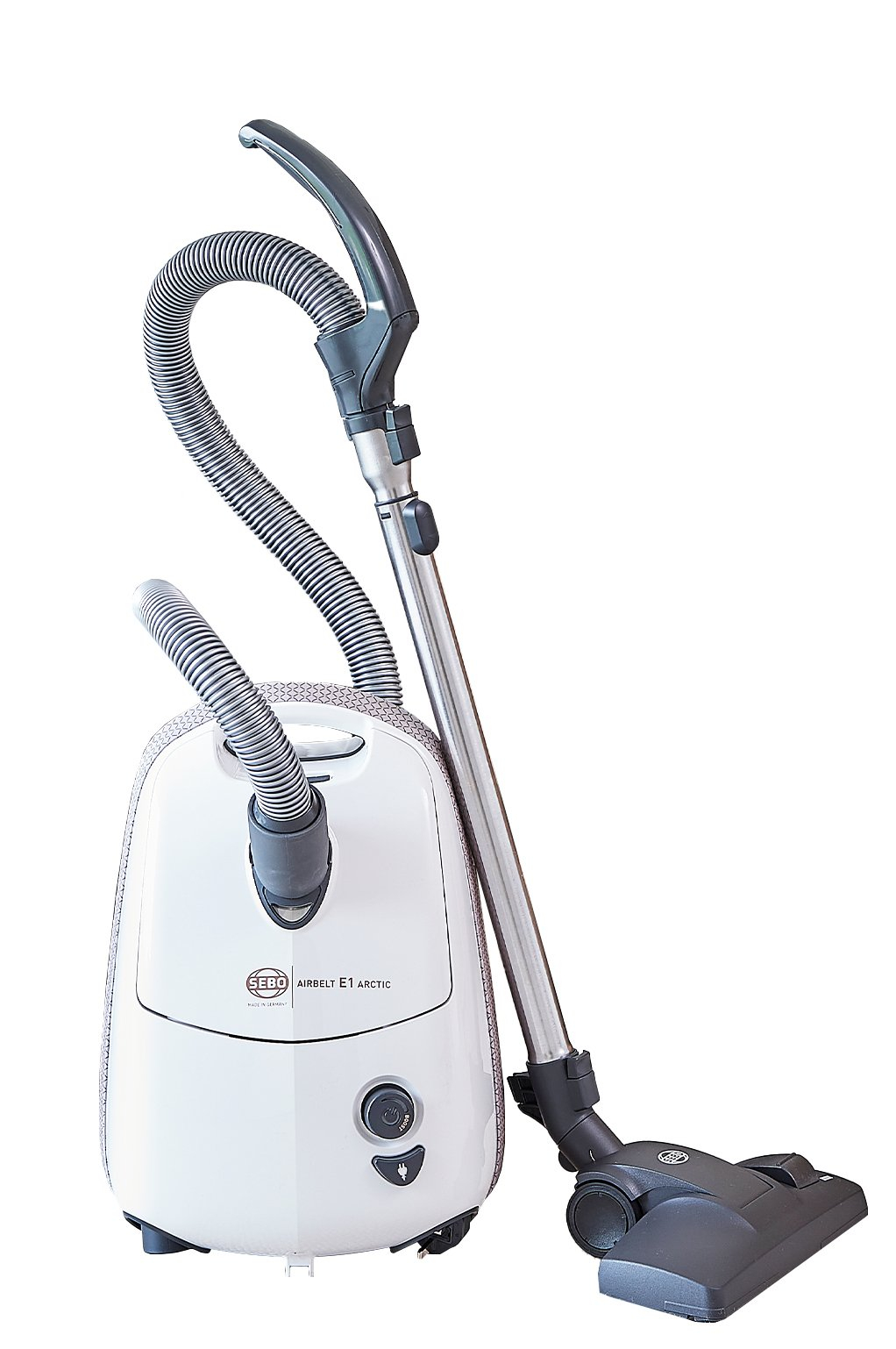 Sebo 92621CI Airbelt E1 Arctic Cylinder Vacuum Cleaner - White
