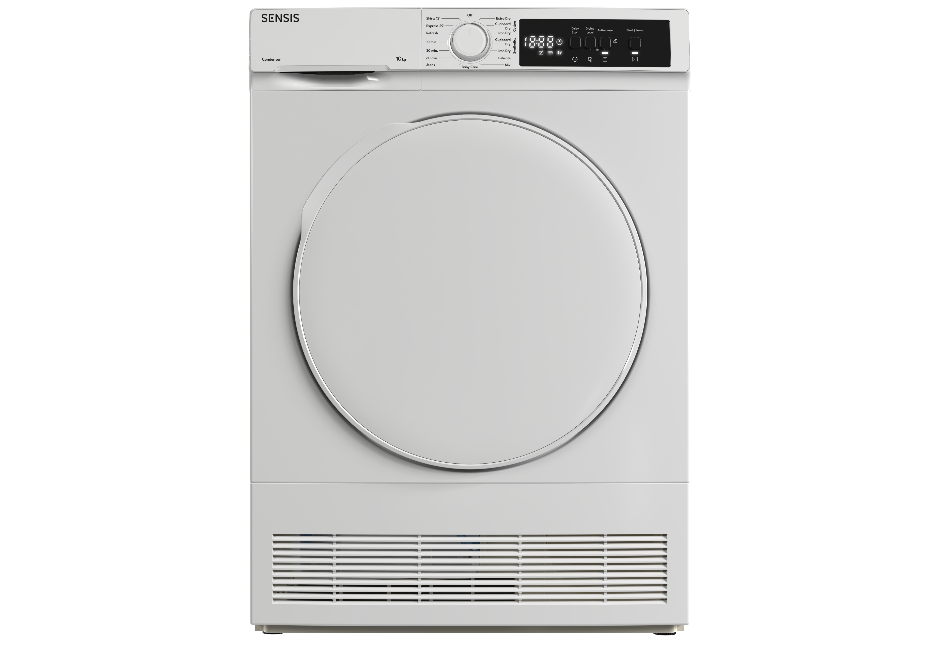 Sensis TDCF0110BW 10kg Condenser Tumble Dryer - White 