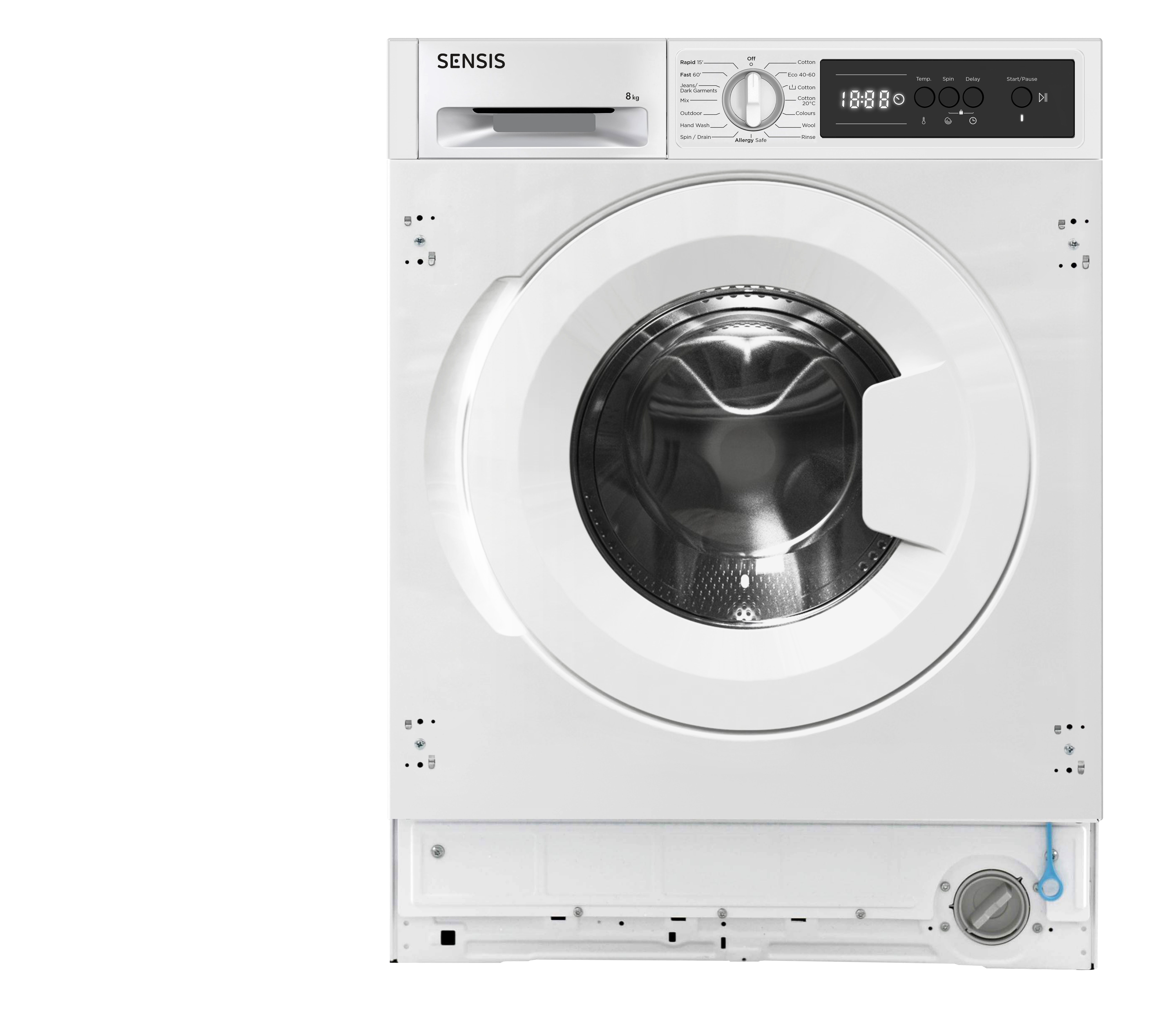 Sensis WMBI01814AW 8kg 1400 Spin Washing Machine - White