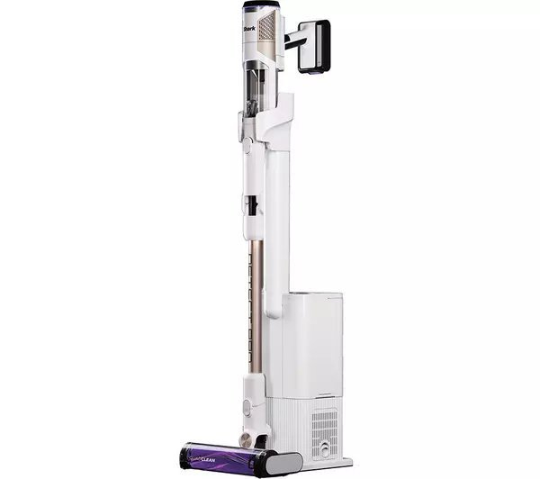 Shark IW3611UKT Shark Detect Pro Cordless Vacuum Cleaner Auto-Empty System 2L - 60 Minutes Run Time - White/Brass