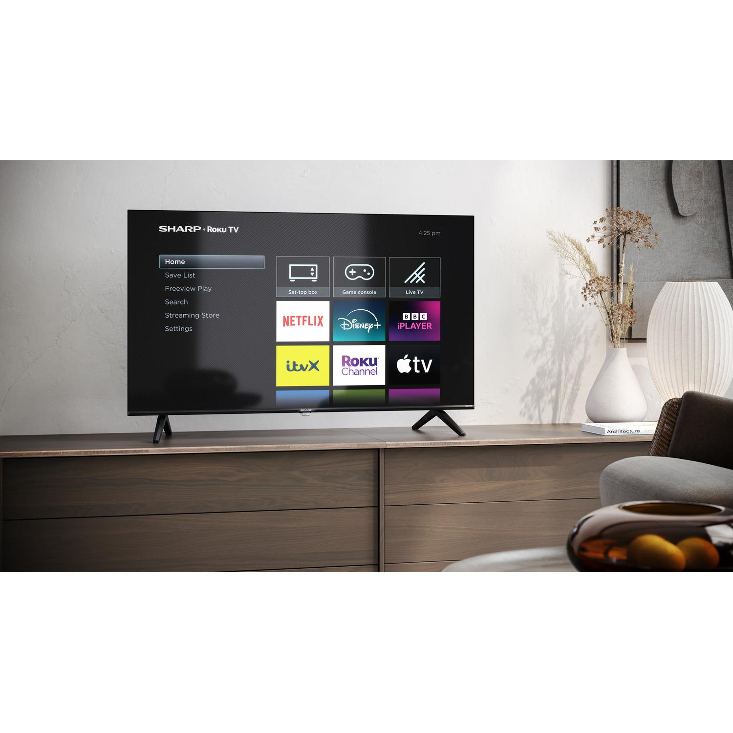 Sharp 2T-C40GD2225K 40" Full HD Frameless Smart Roku TV