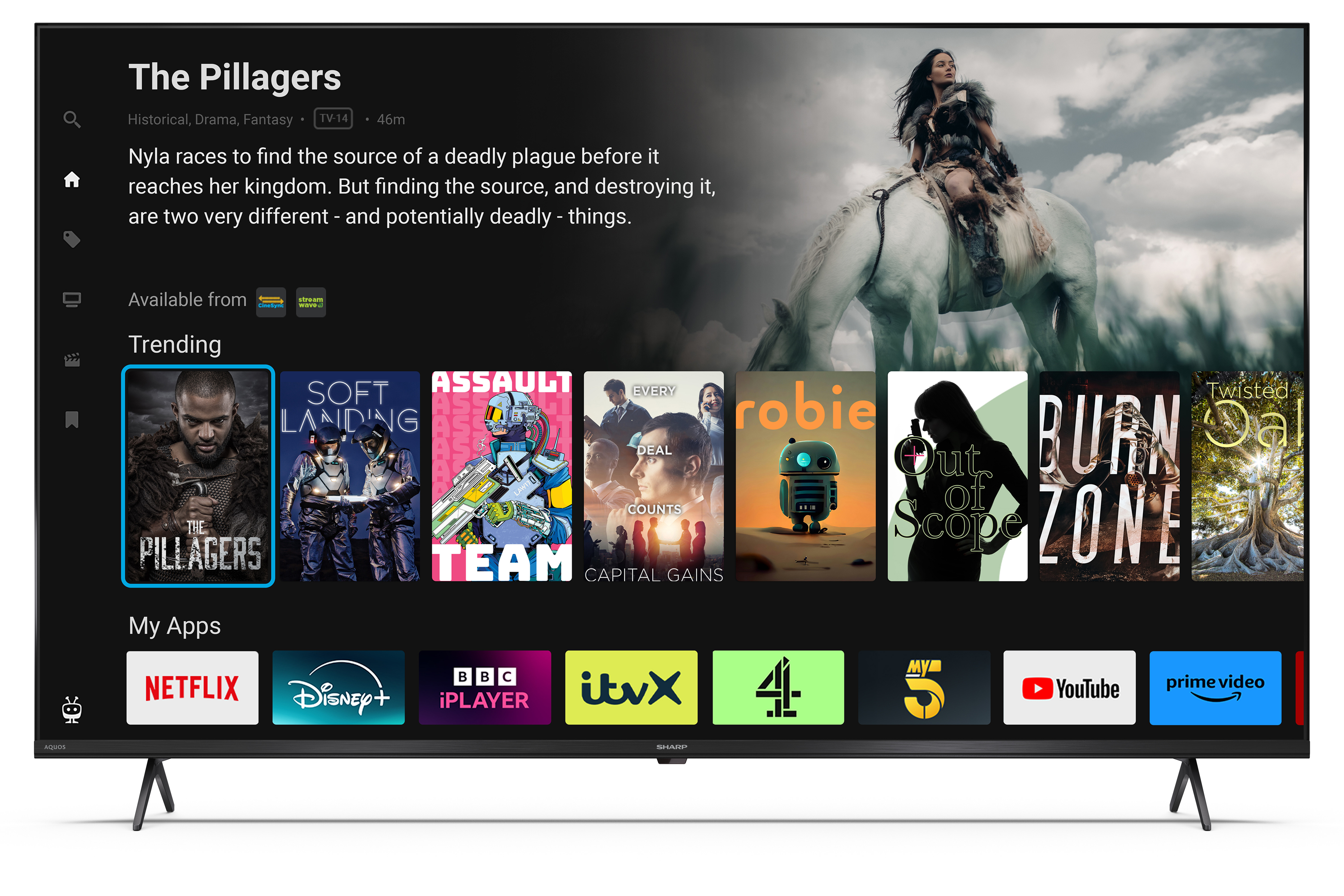 Sharp 4T-C50HM5245KB 4K UHD TV - Black