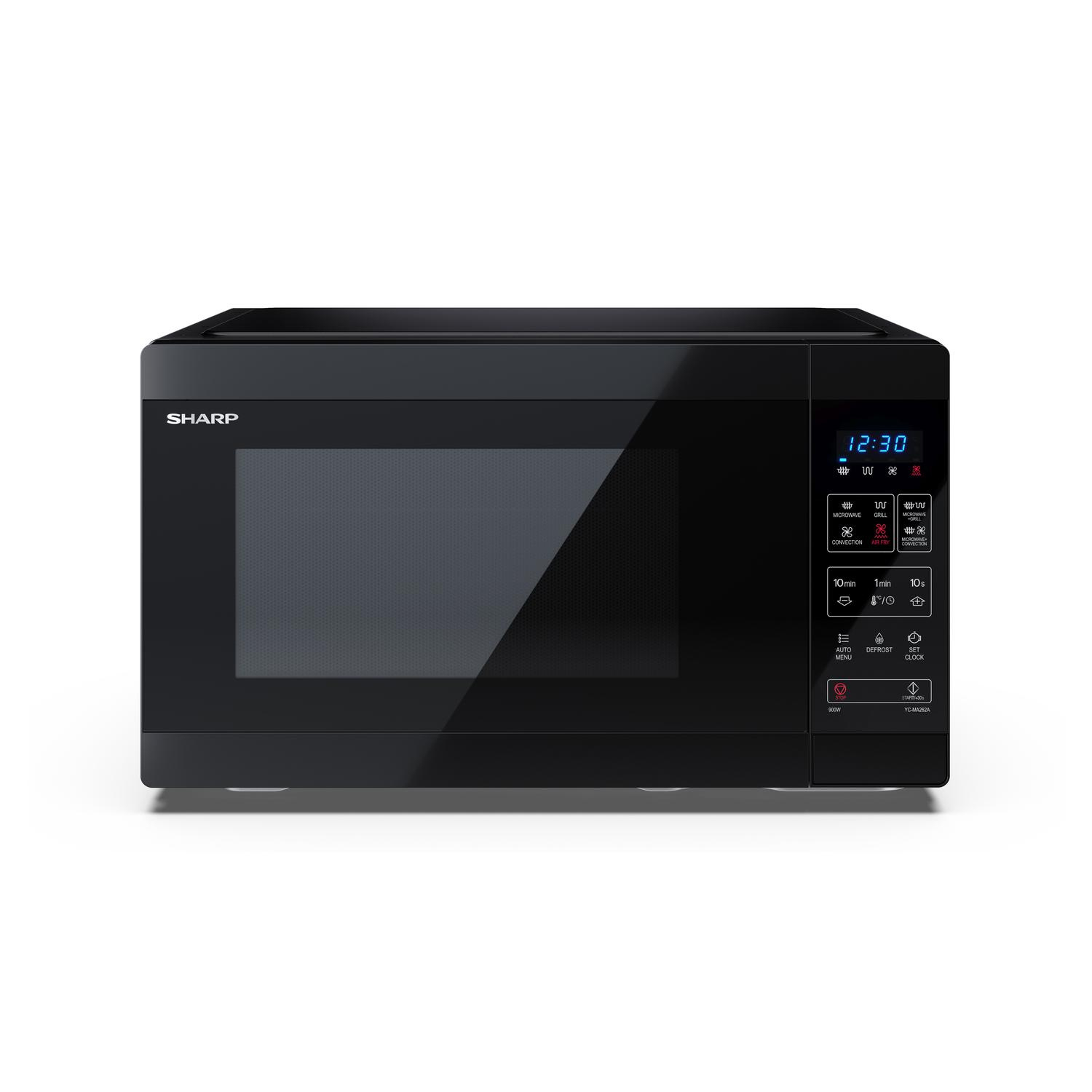 Sharp YC-MA262AE-B Classic Microwave Oven, 26L, Combi with Air Fryer - Black