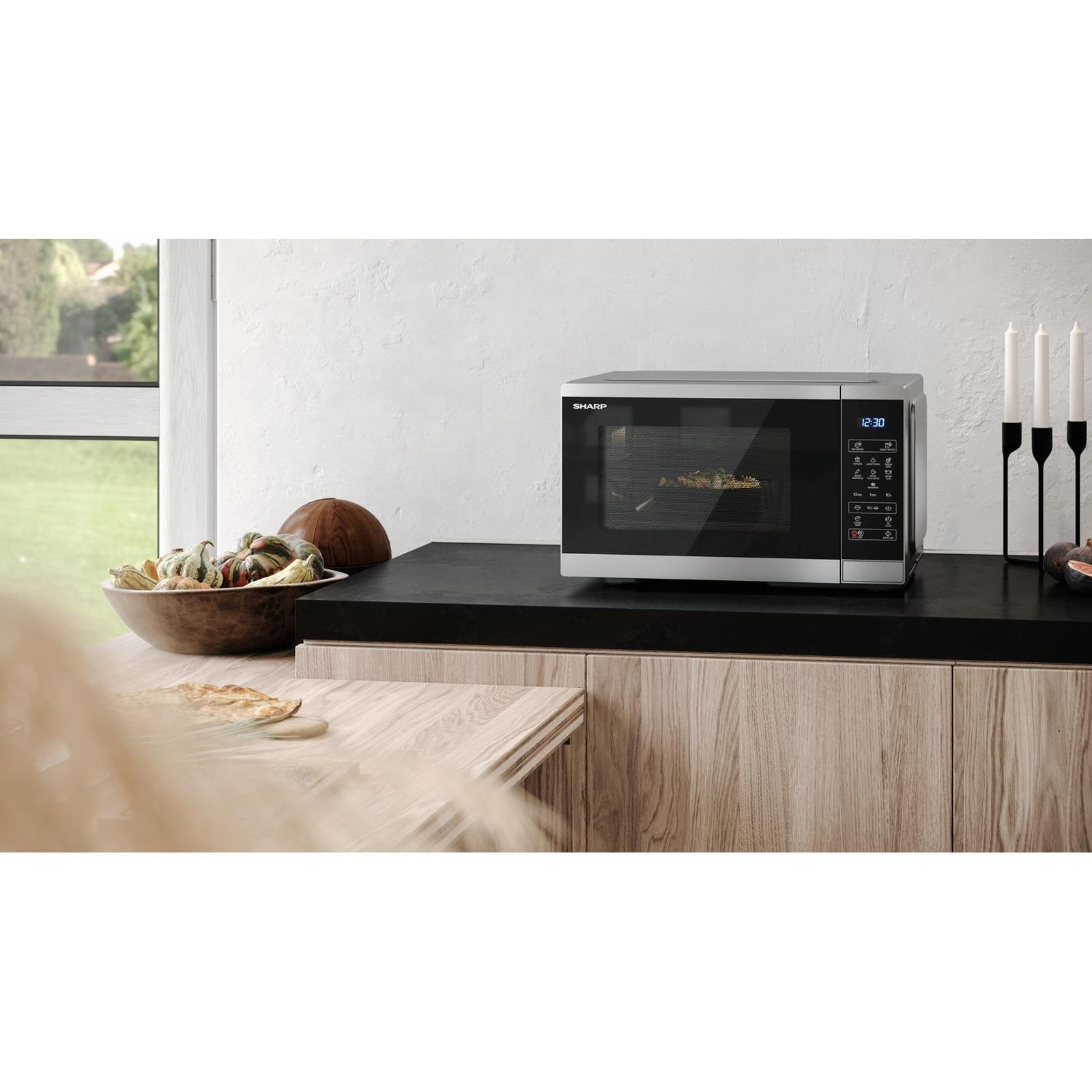 Sharp YC-MS252AU-S 25 Litres Microwave Oven - Silver