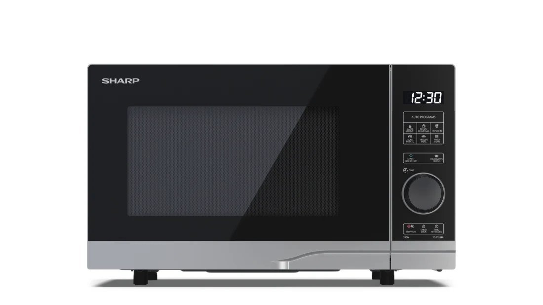 Sharp YC-PS204AU-S 20 Litres Microwave Oven - Black/Silver