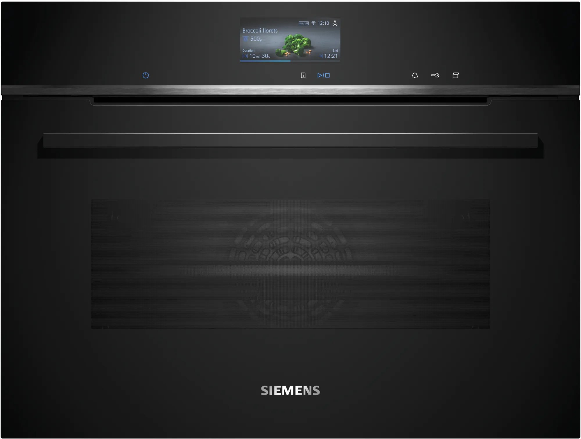 Siemens CS736G1B1 65cm Built-in compact oven with steam function - Black