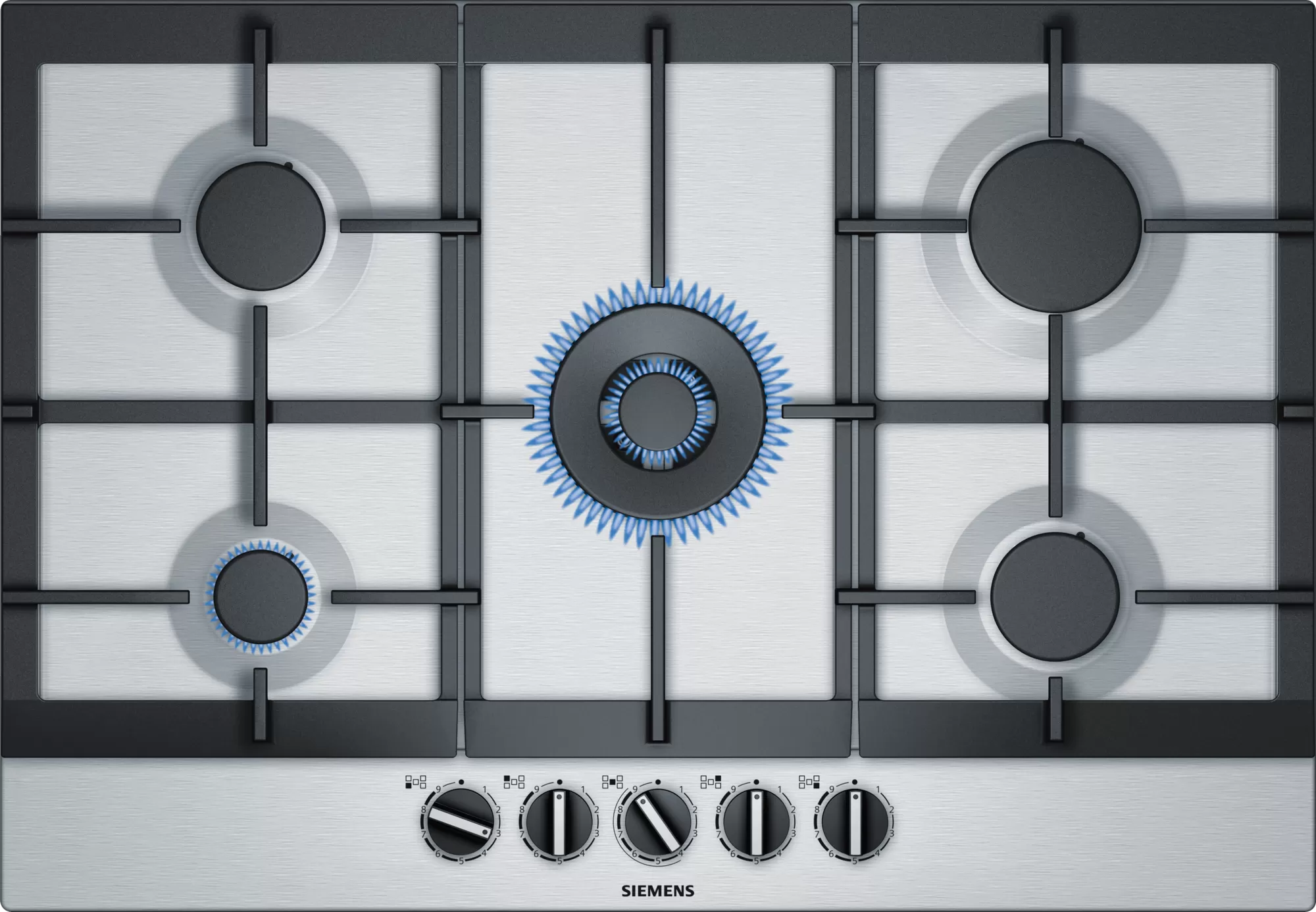 Siemens EC7A5RB90 75cm Gas Hob - Stainless Steel