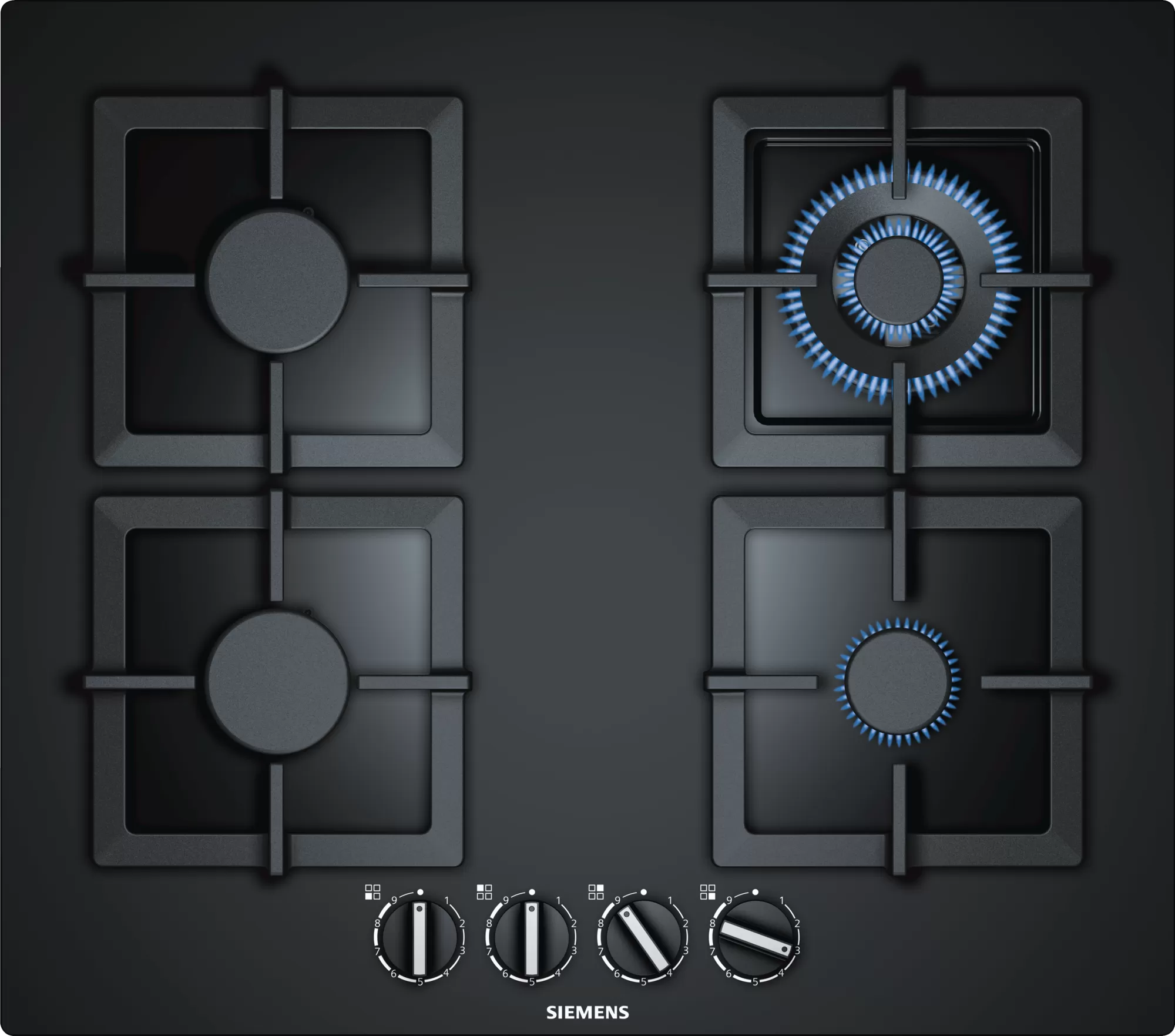 Siemens EP6A6HB20 59cm Gas Hob - Black