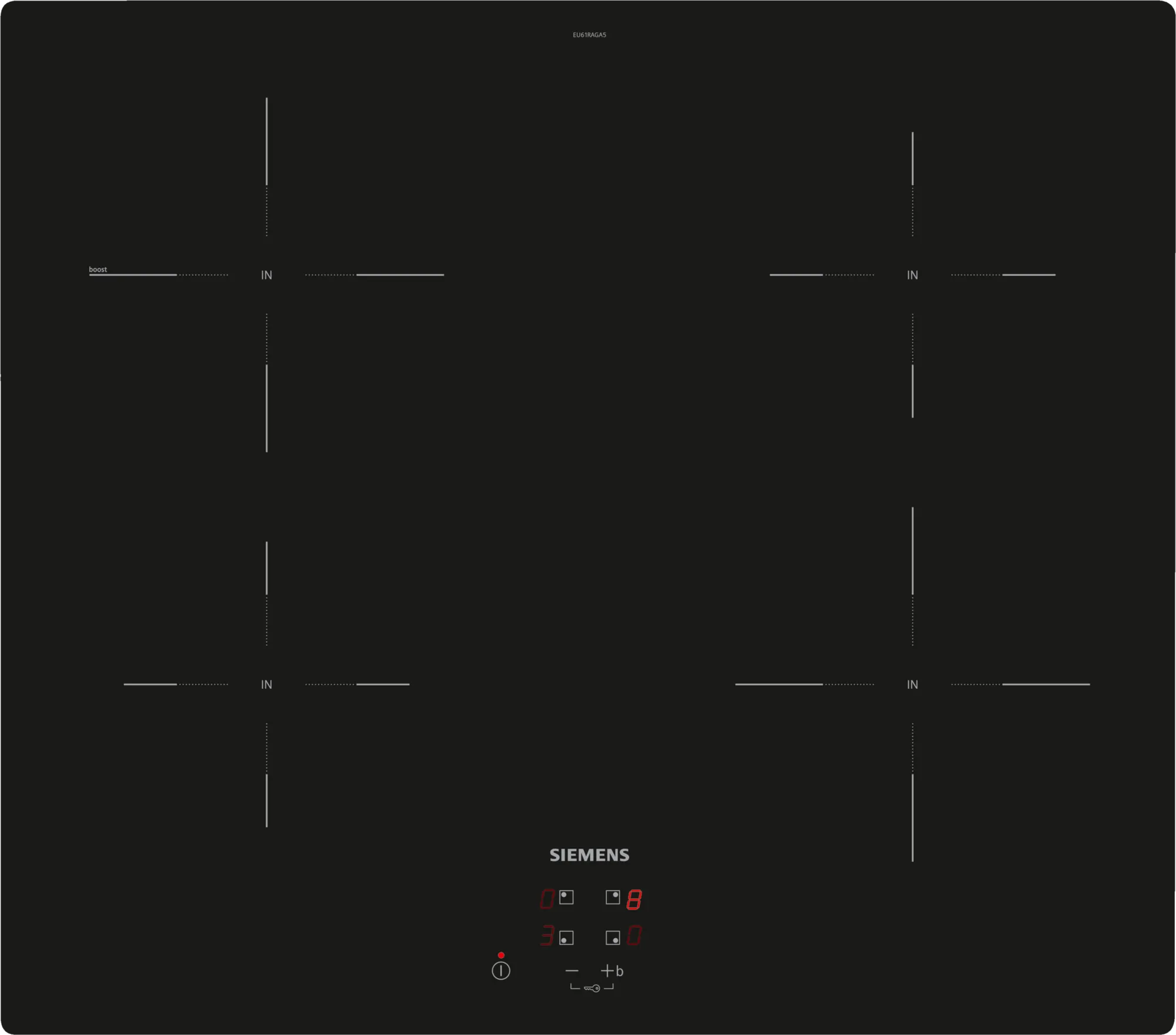 Siemens EU61RAGA5B 60cm Induction Hob - Black