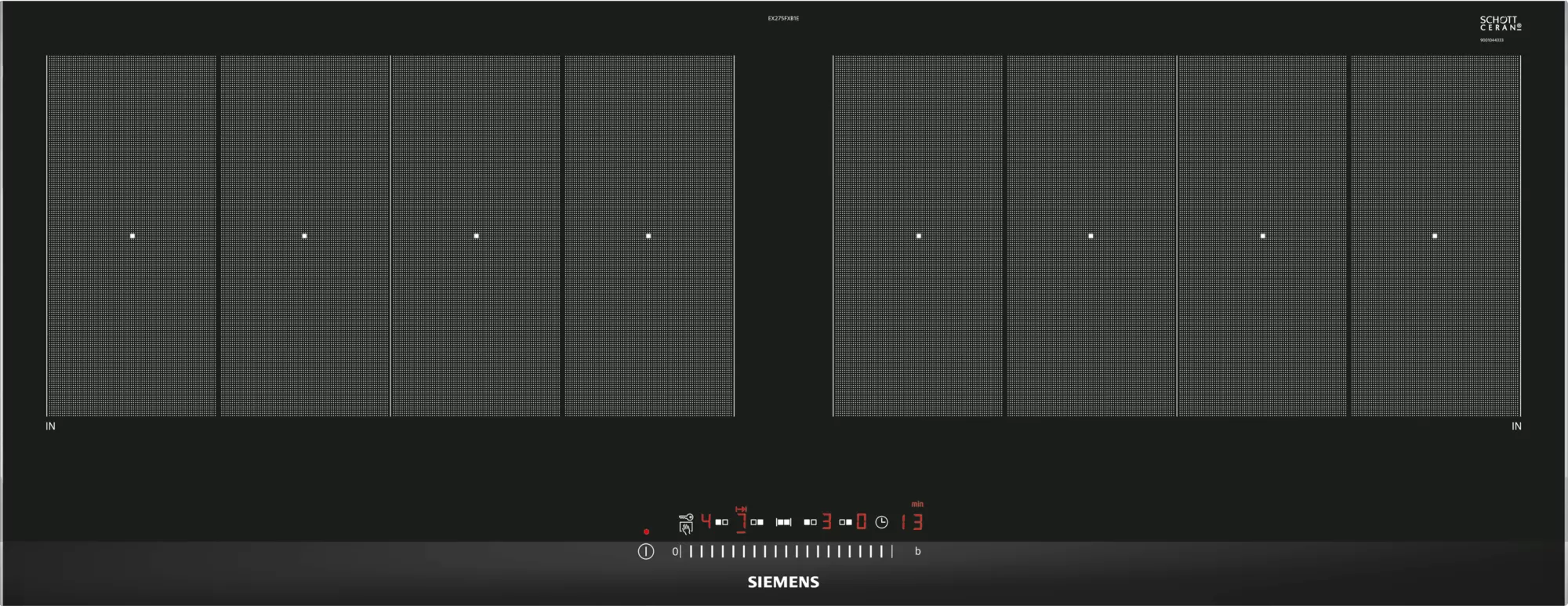 Siemens EX275FXB1E 90cm Induction Hob - Black