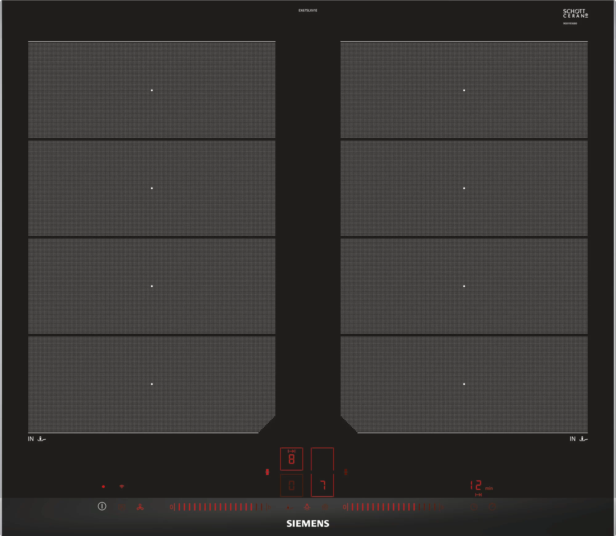 Siemens EX675LXV1E 60cm Induction Hob - Black