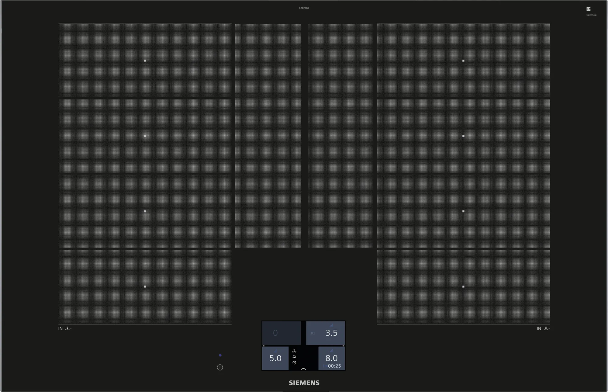 Siemens EX875KYW1E 80cm Induction Hob - Black