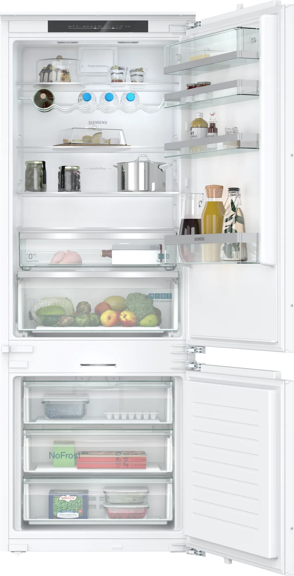 Siemens KB96NADD0G 70.8 cm 70/30 Integrated Frost Free Fridge Freezer